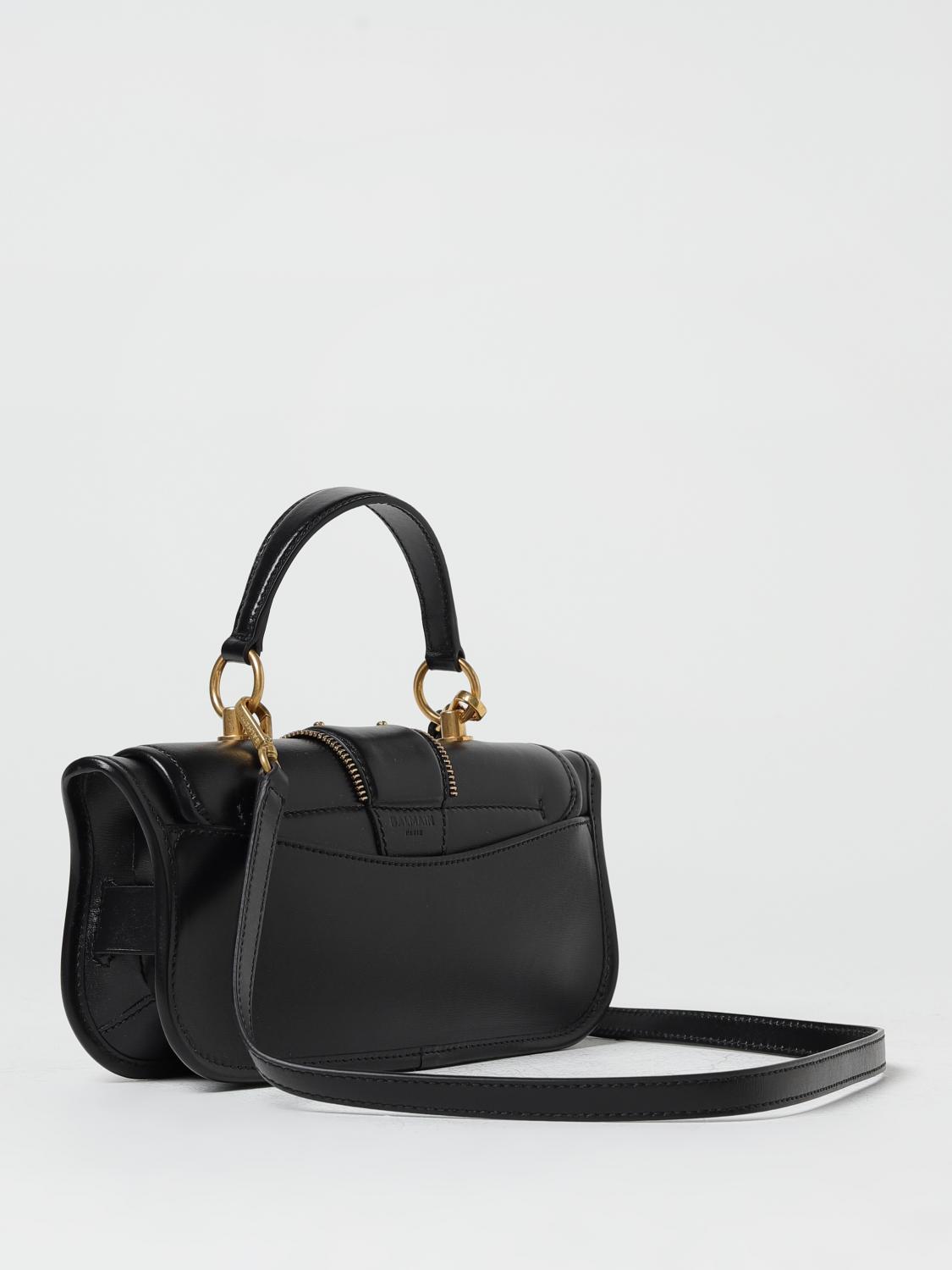 BALMAIN: Blaze bag in palmellated leather - Black | Balmain