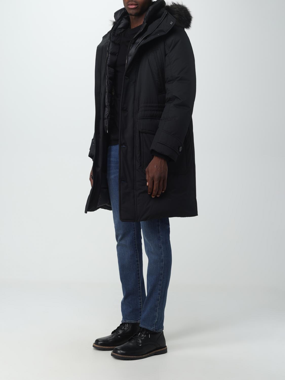 MOORER JACKET: Coat men Moorer, Black - Img 3