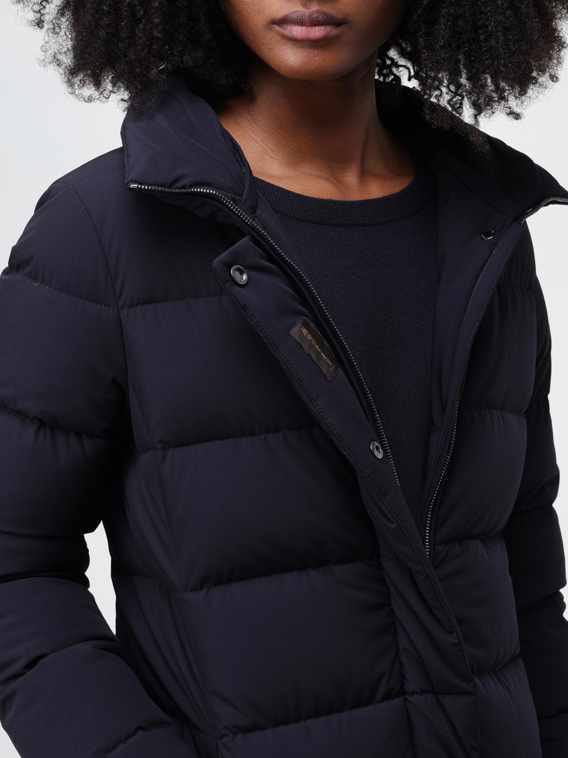 ジャケット MOORER Woman Jacket Blue ZAGARAKN DARK BLUE Moorer Outlet: Jacket woman - Blue | Moorer jacket ZAGARAKN
