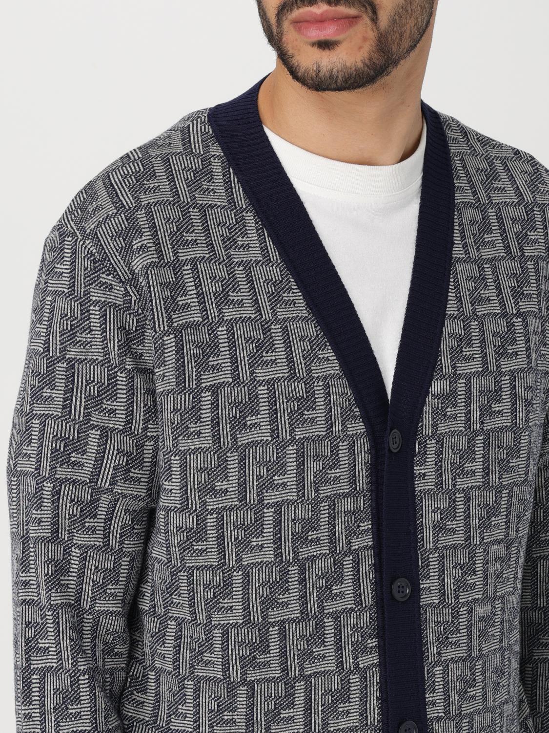 フェンディ FENDI FZC491 APJH カーディガン Fendi Sweater men - Blue | FZC491APJH | GIGLIO.COM