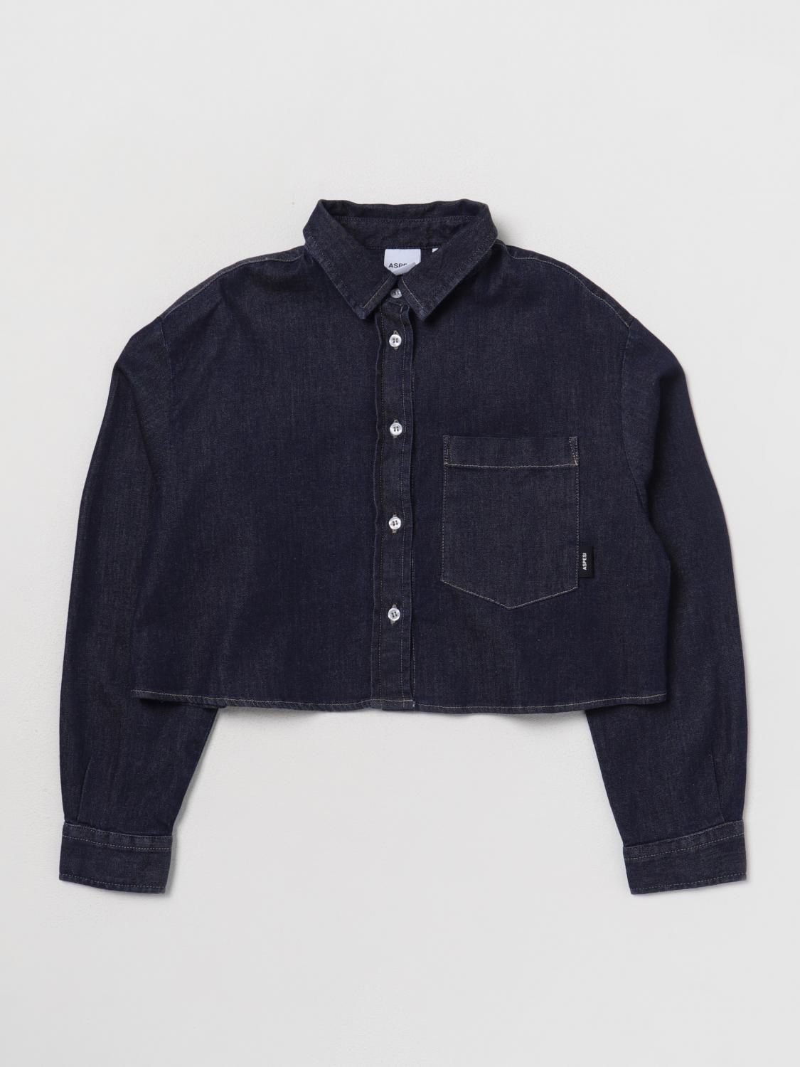 ASPESI BLUSE: Bluse kinder Aspesi, Blau - Img 1