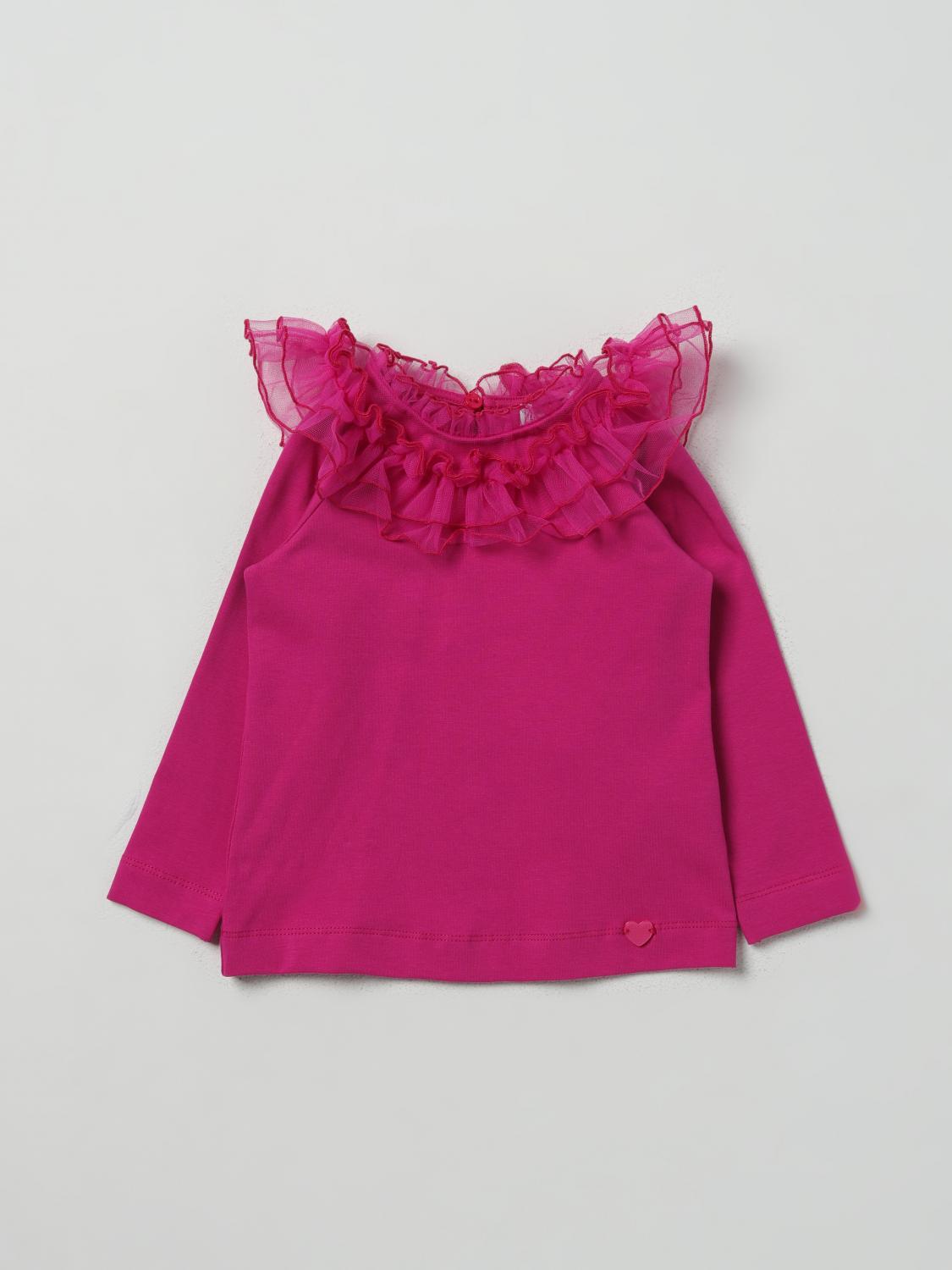 MONNALISA T-SHIRT: T-shirt kinder Monnalisa, Fuchsia - Img 1