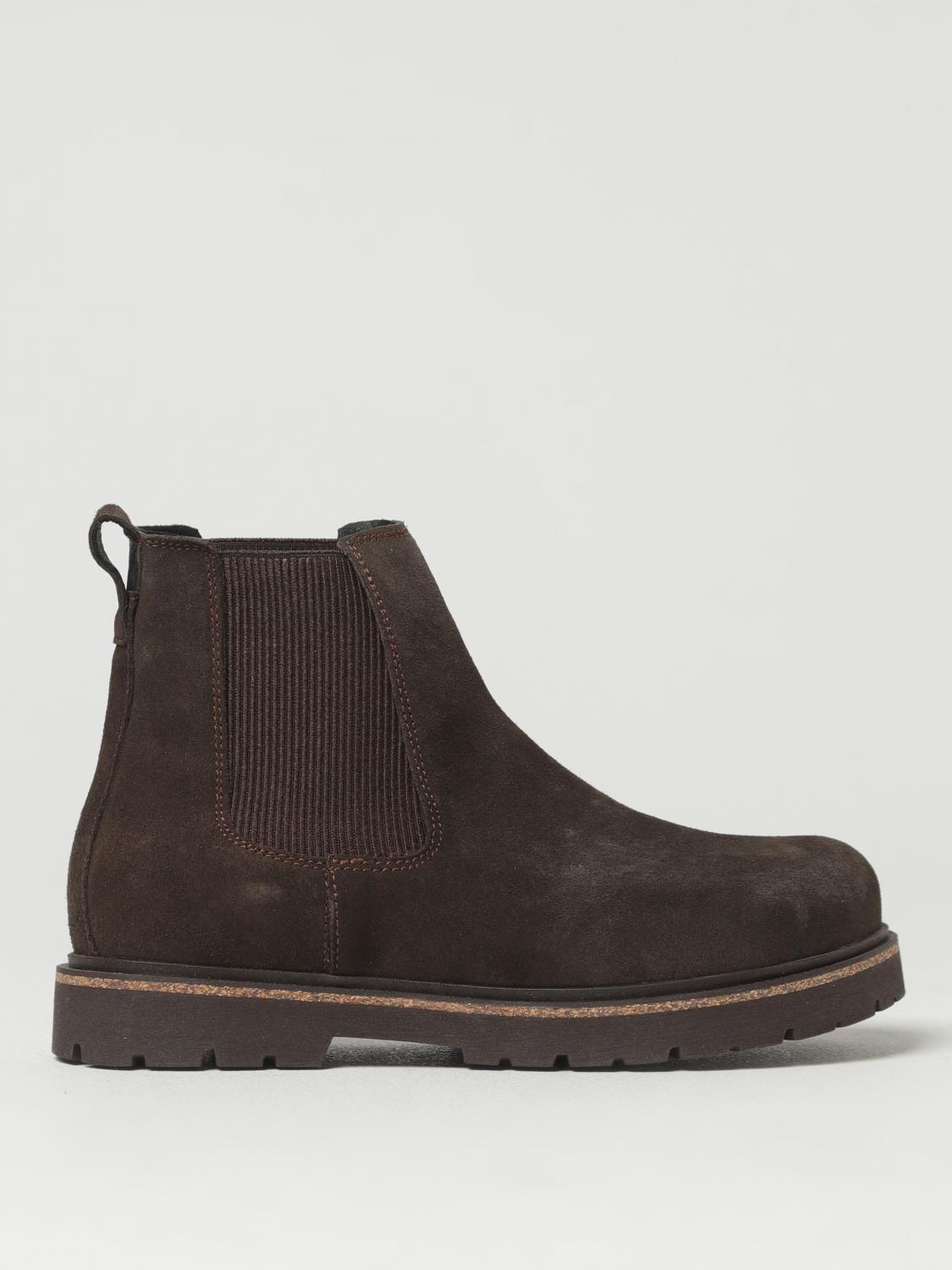 BIRKENSTOCK STIVALETTI: Stivaletto Highwood Birkenstock in pelle scamosciata, Marrone - Img 1