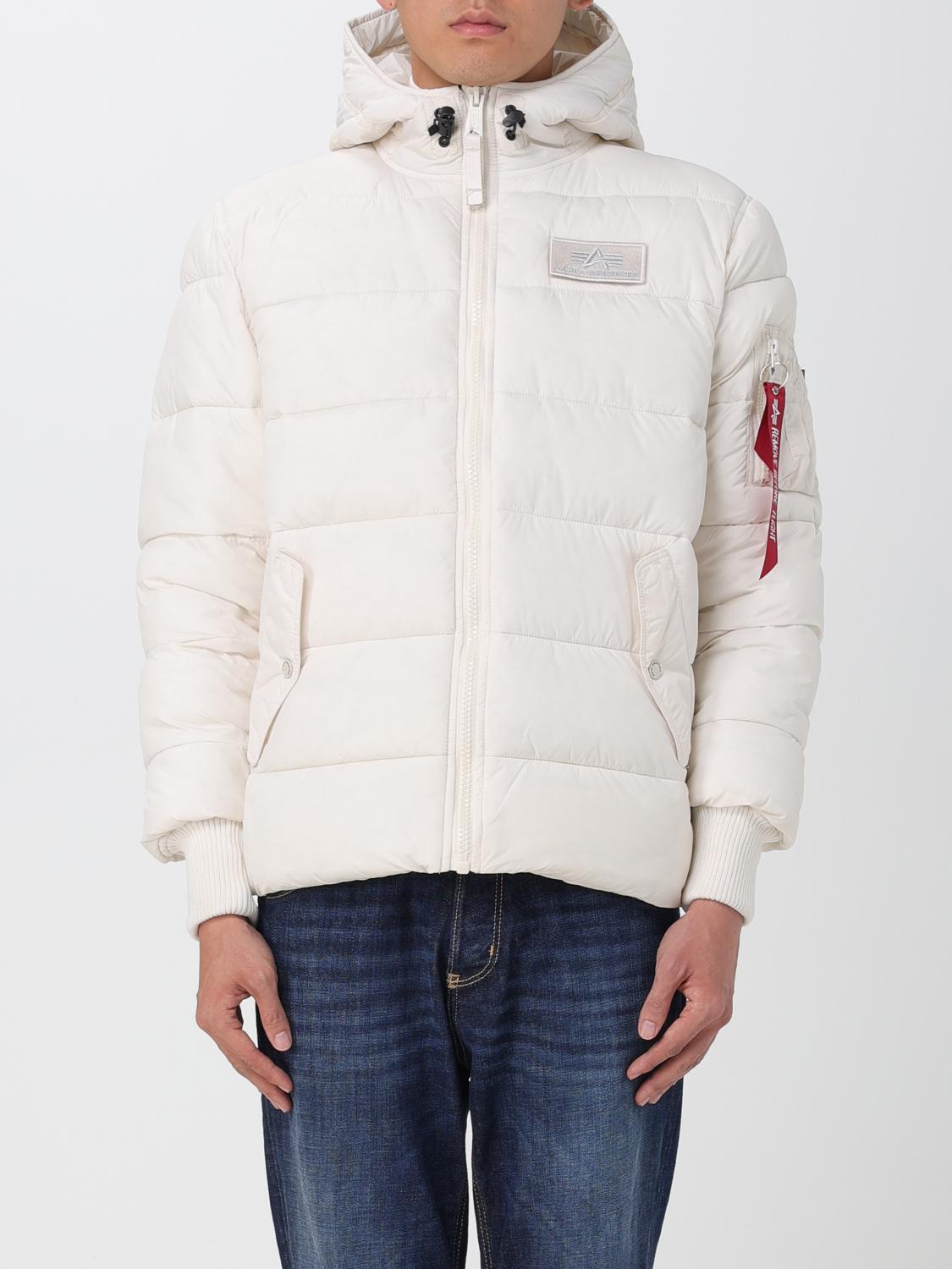 Alpha industries shops white jacket