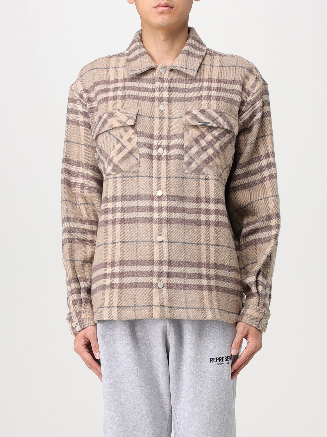 REPRESENT CHEMISE: Chemise homme Represent, Gris - Img 1