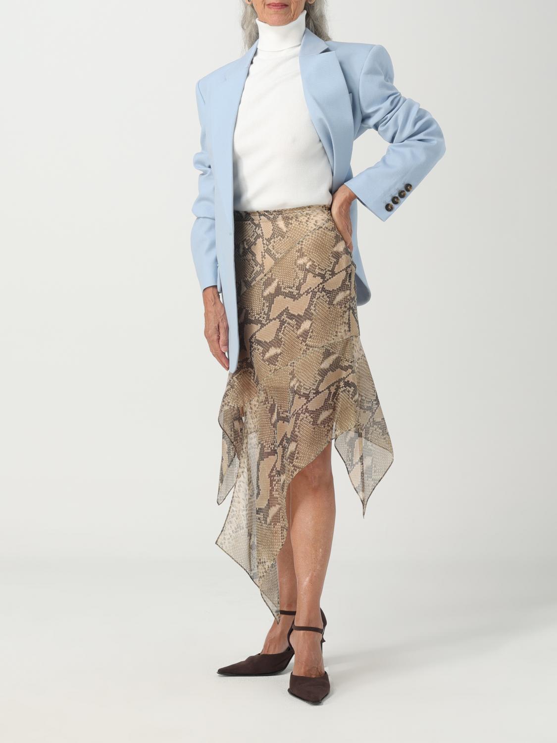 STELLA McCARTNEY ミニスカート 白(総柄) 2121524S0043 Stella McCartney(ステラマッカートニー) ミニスカート