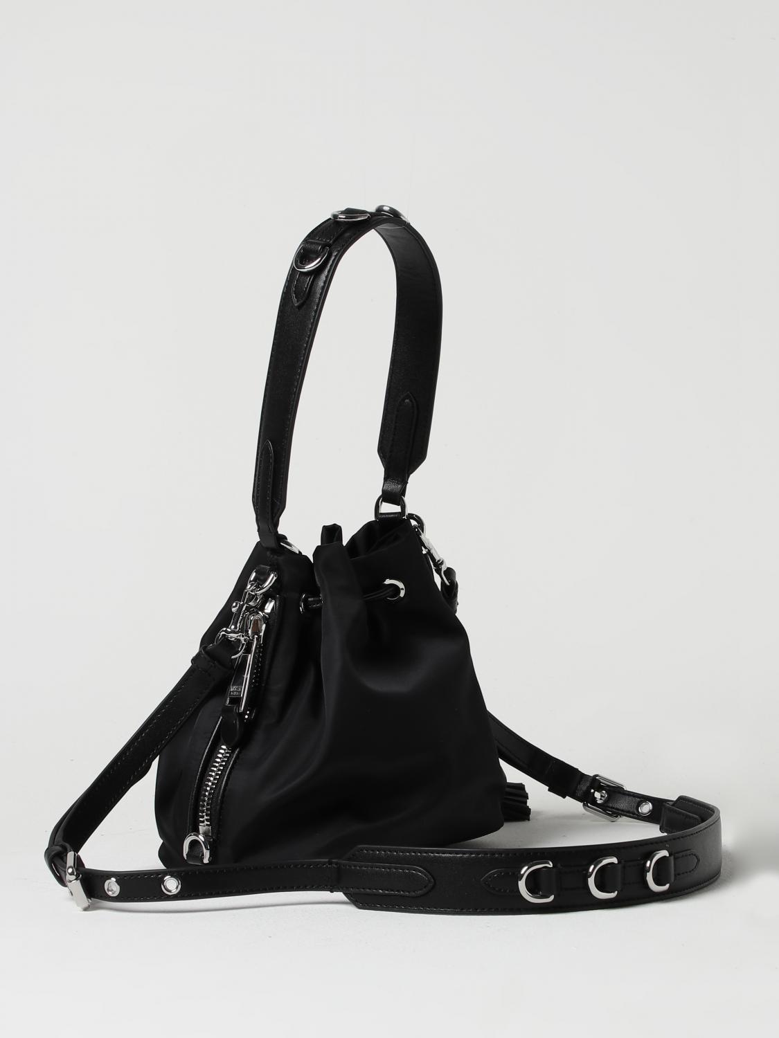 MOSCHINO COUTURE BORSA MINI: Borsa Moschino Couture in nylon, Nero - Img 2