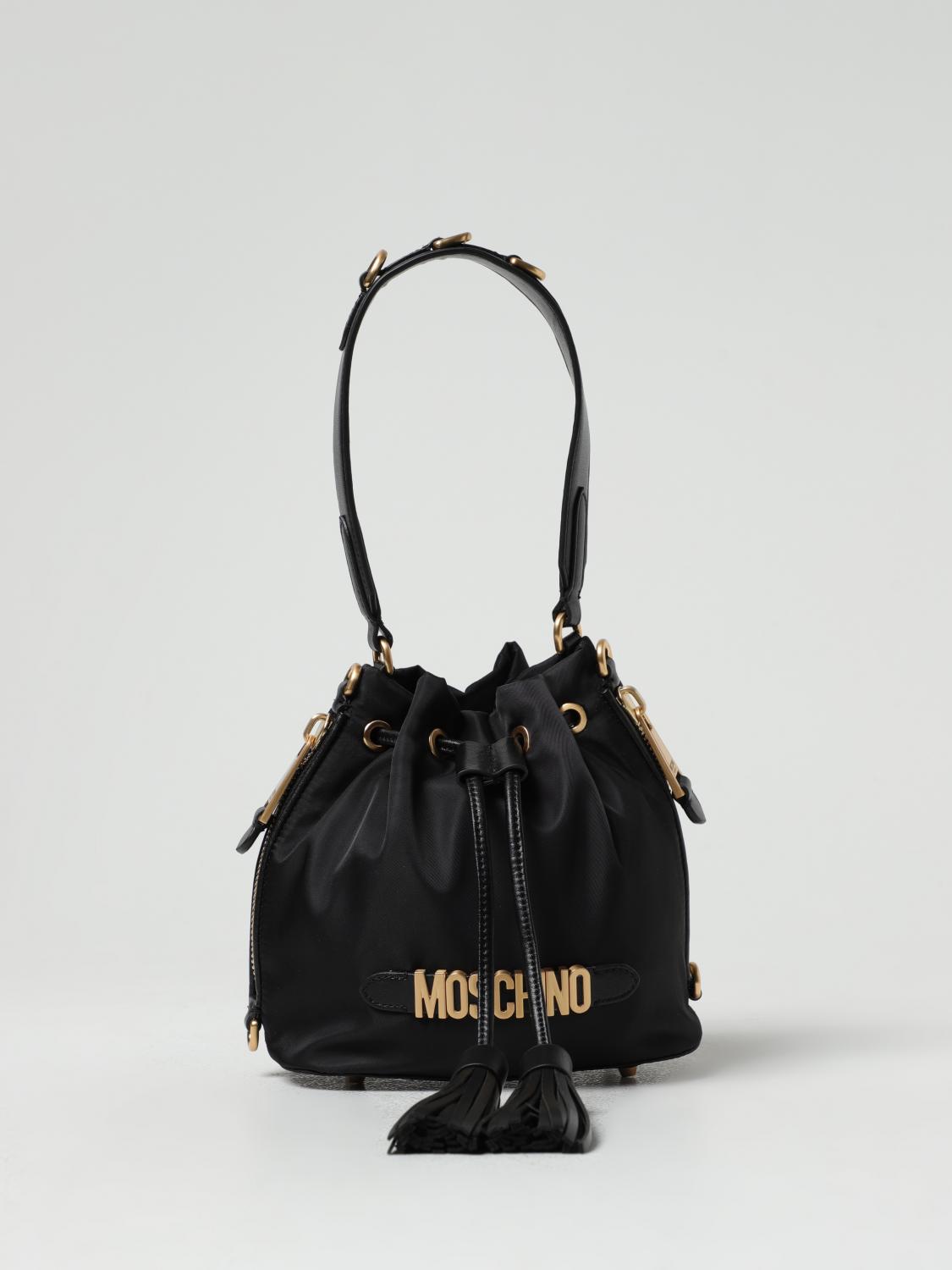 MOSCHINO COUTURE BORSA MINI: Borsa Moschino Couture in nylon, Nero 1 - Img 1