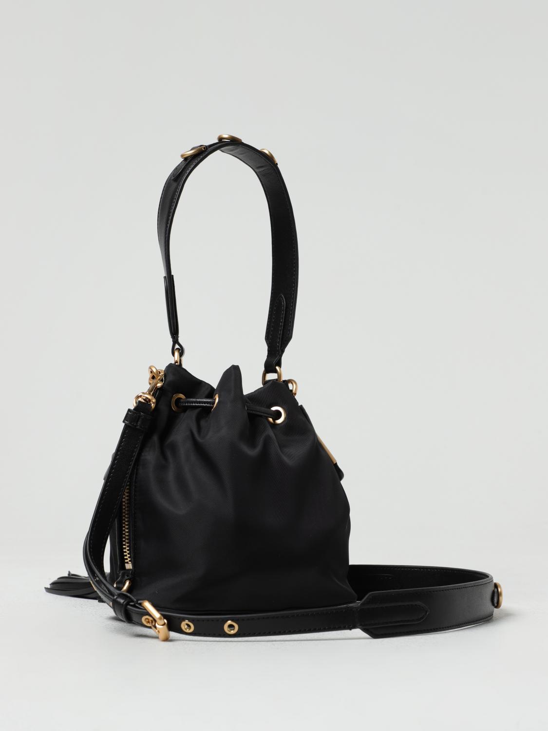 MOSCHINO COUTURE BORSA MINI: Borsa Moschino Couture in nylon, Nero 1 - Img 2