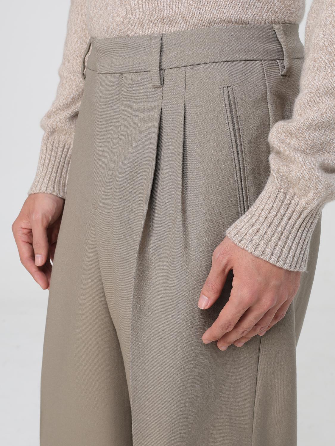 AMI PARIS PANTS: Pants men Ami Paris, Beige - Img 4