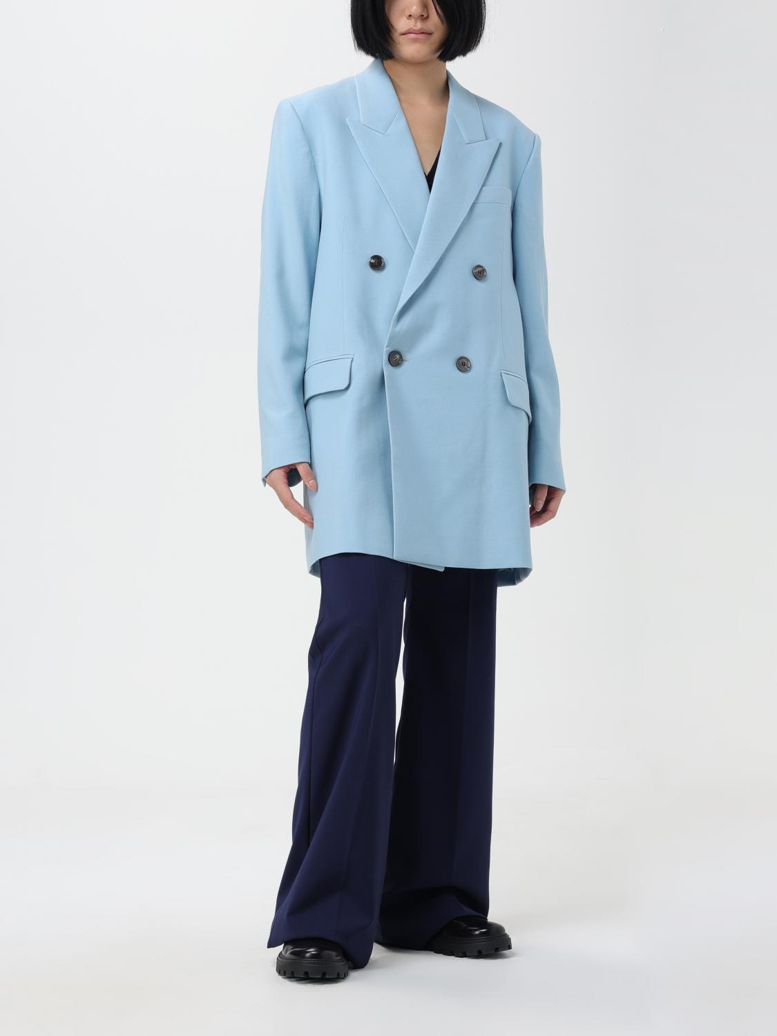 AMI PARIS CAPPOTTO: Cappotto Ami Paris in lana vergine, Blue - Img 2