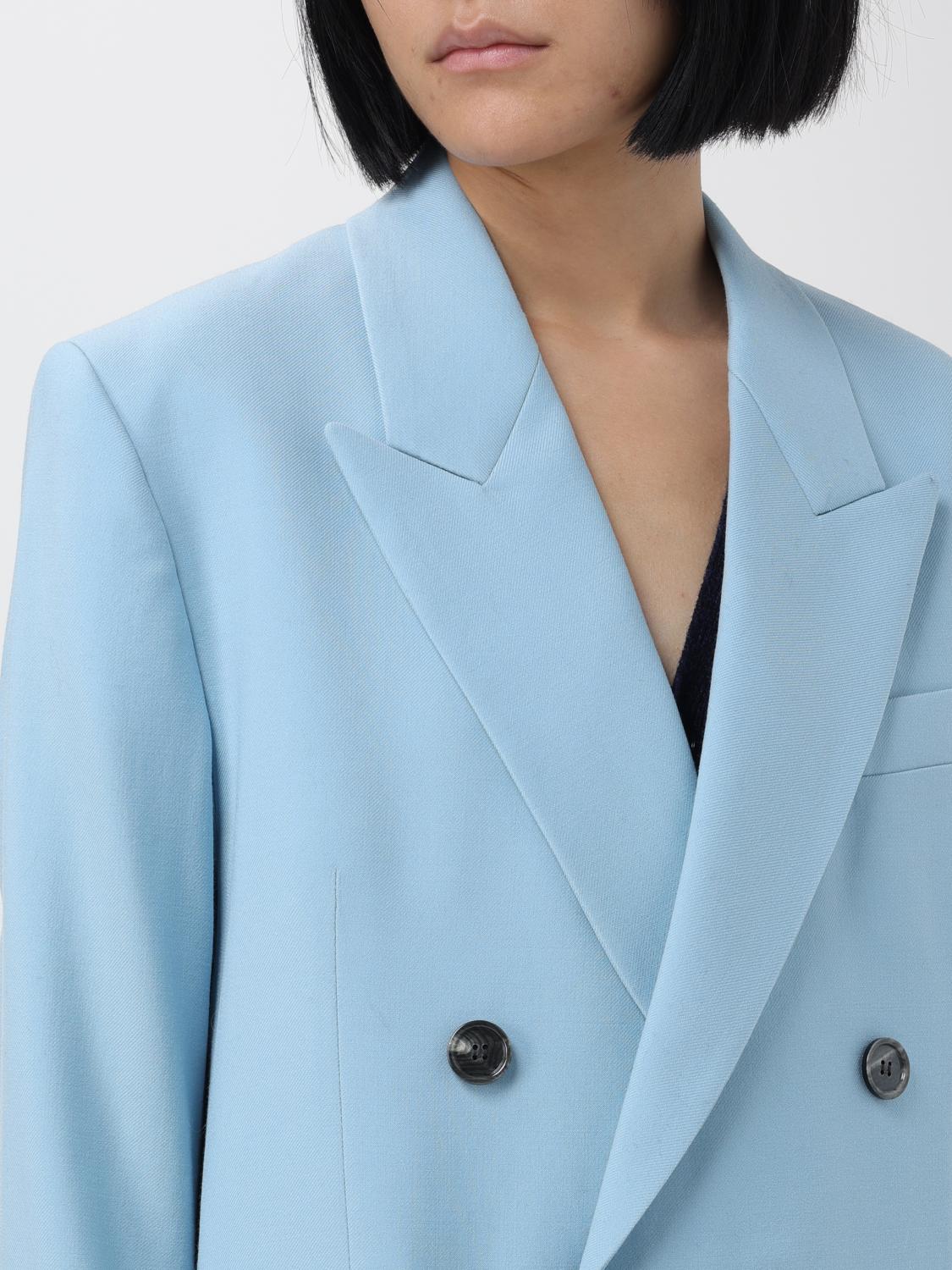 AMI PARIS CAPPOTTO: Cappotto Ami Paris in lana vergine, Blue - Img 5