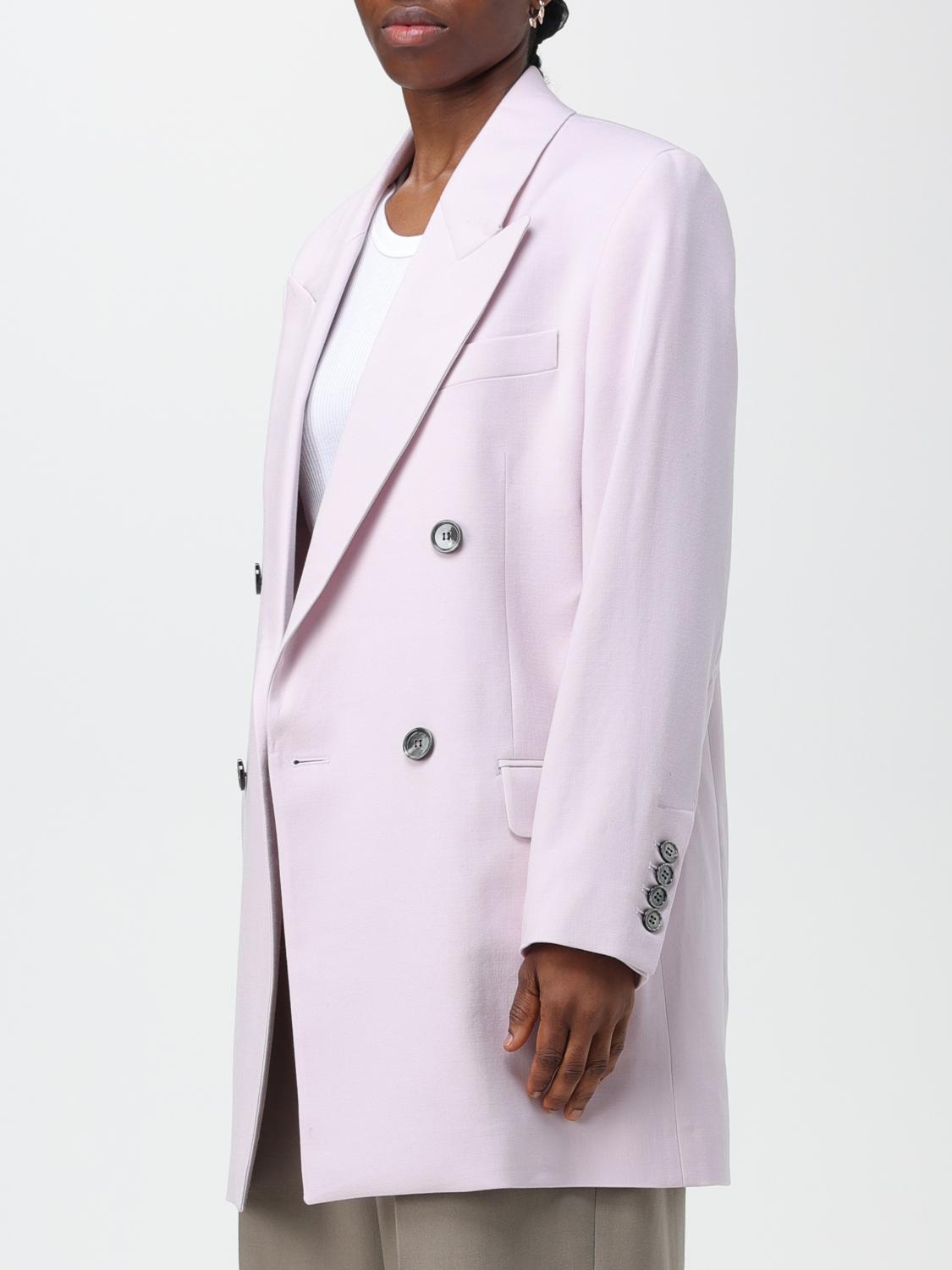 AMI PARIS COAT: Jacket woman Ami Paris, Pink - Img 4