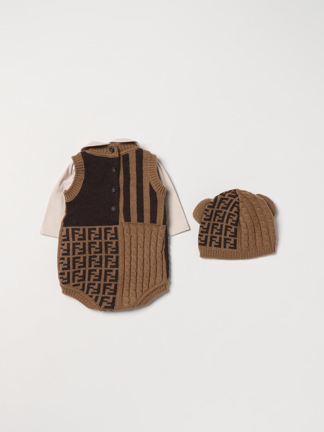 FENDI PACK: Monoo niños Fendi Kids, Marrón - Img 2