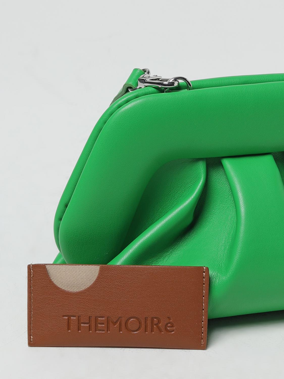 THEMOIRÈ BORSA A MANO: Borsa Gea Themoiré in pelle vegana, Verde - Img 3
