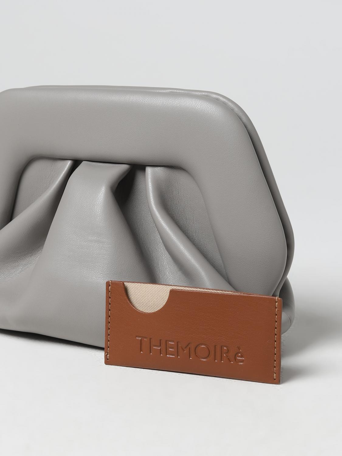 THEMOIRÈ BORSA A MANO: Borsa Gea Themoiré in pelle vegana, Grigio - Img 3