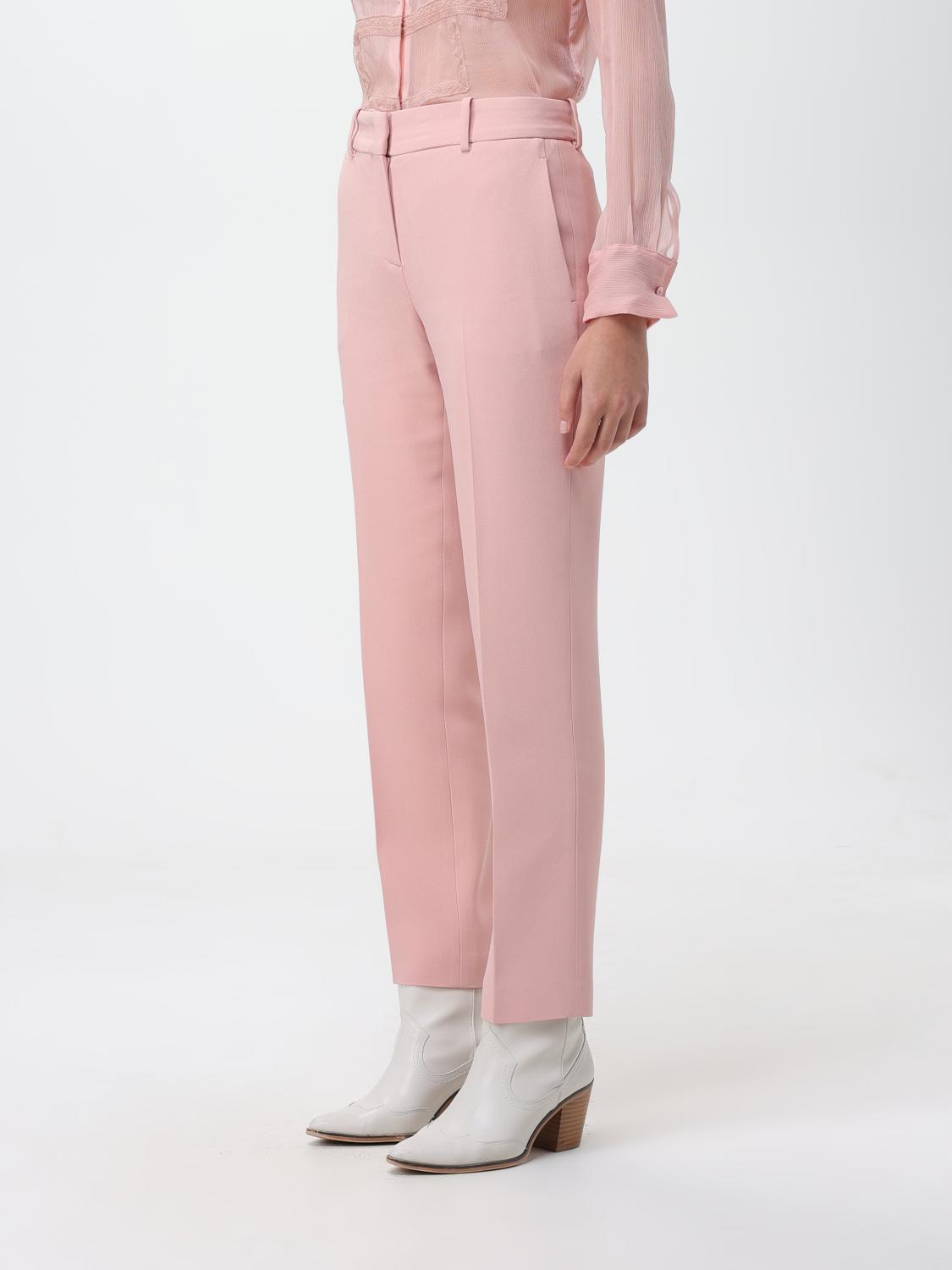 ERMANNO SCERVINO PANTALONE: Pantalone Ermanno Scervino in misto viscosa, Rosa - Img 4