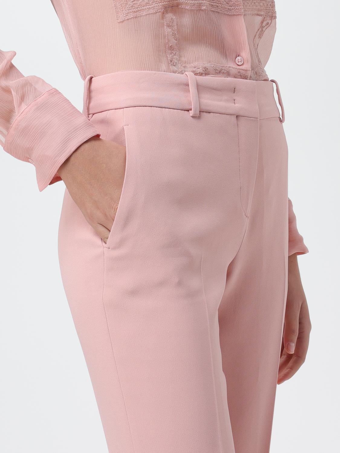 ERMANNO SCERVINO PANTALONE: Pantalone Ermanno Scervino in misto viscosa, Rosa - Img 5