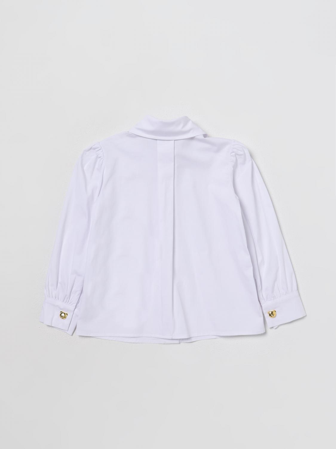 MOSCHINO CAMISA: Camisa niños Moschino Kid, Blanco - Img 2