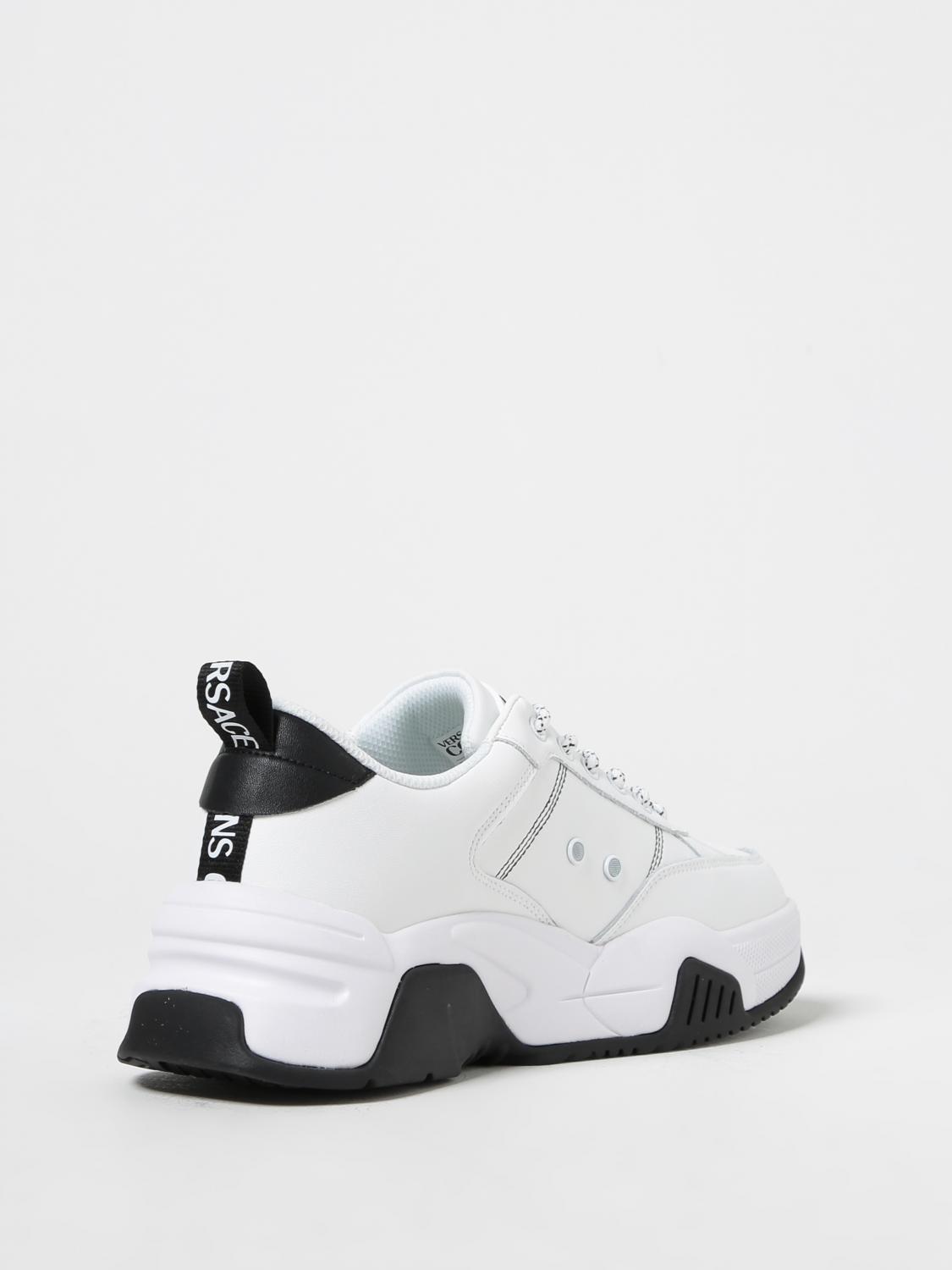 Versace Jeans Couture Stargaze bottom sneakers in leather - White
