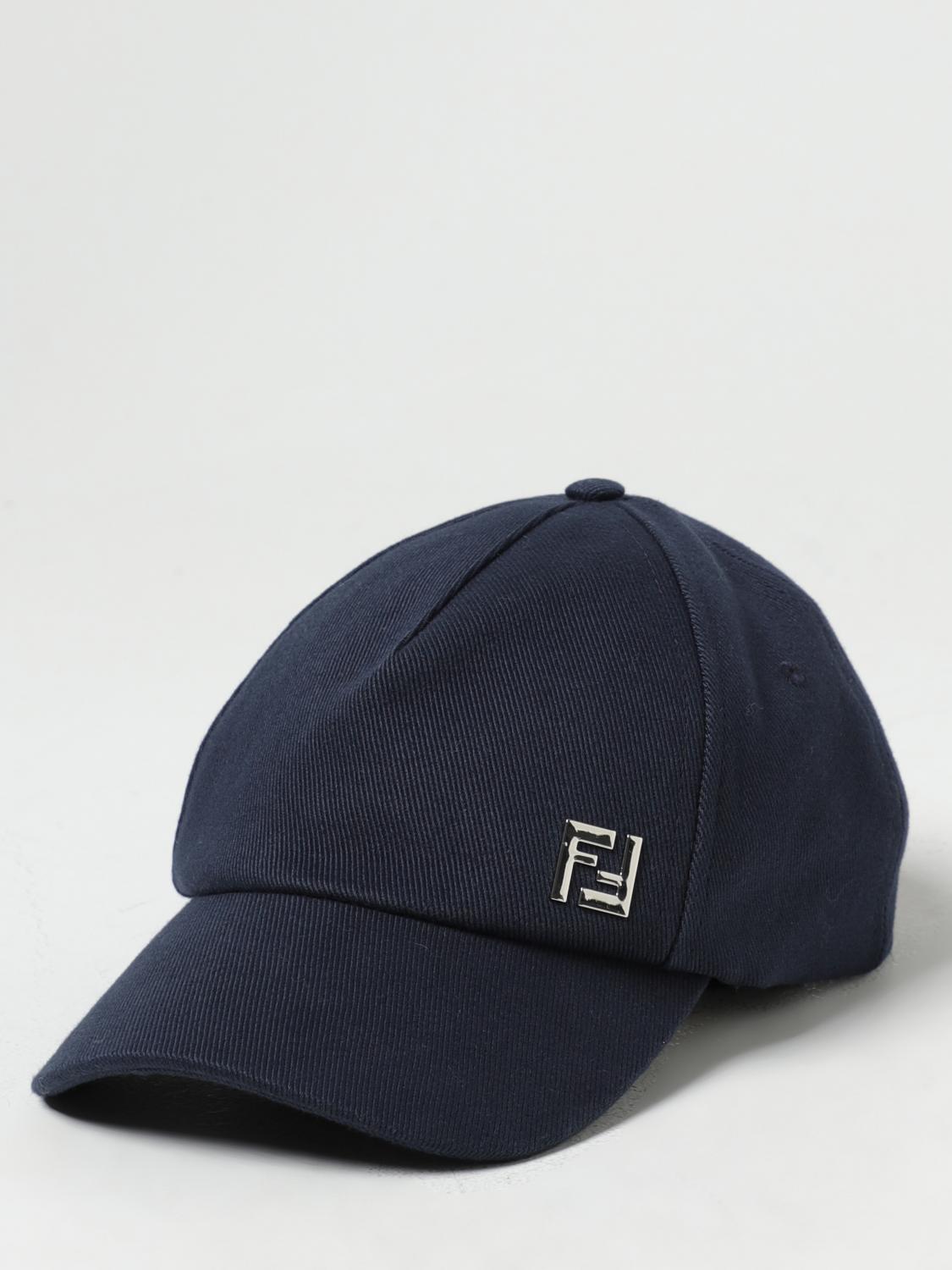 Fendi hat in ribbed cotton with FF monogram - Blue  display picture 3