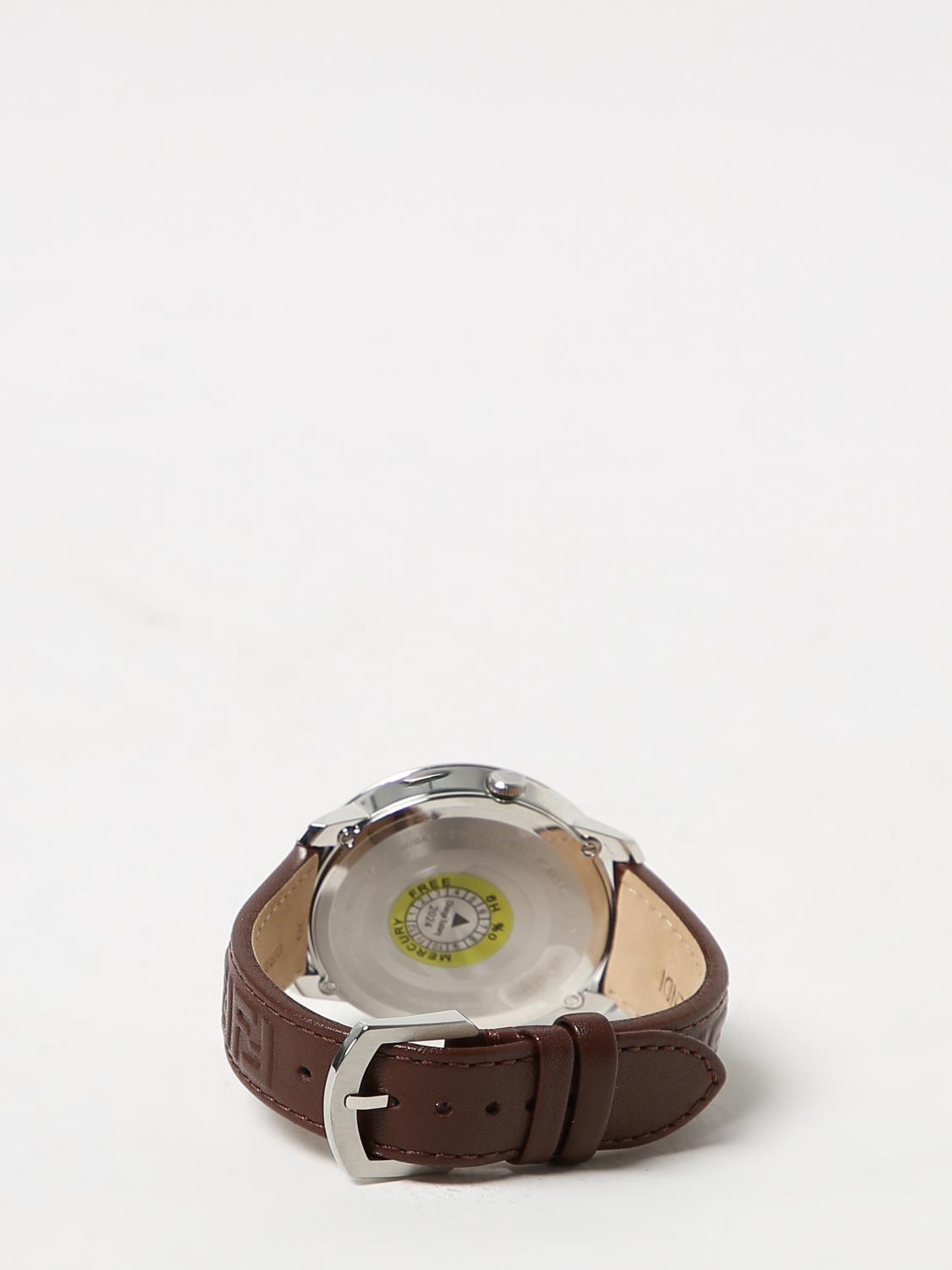 FENDI WATCH: F is Fendi watch in stainless steel, Brown - Img 2