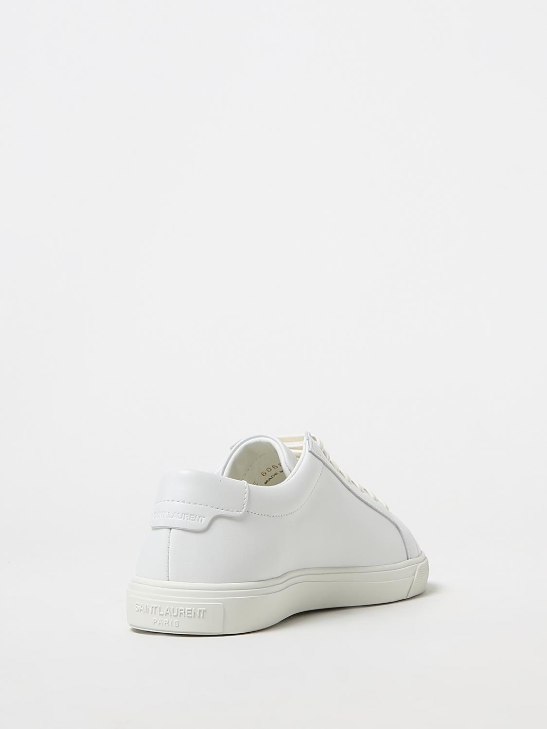 Saint Laurent Andy sneakers in leather with logo - White