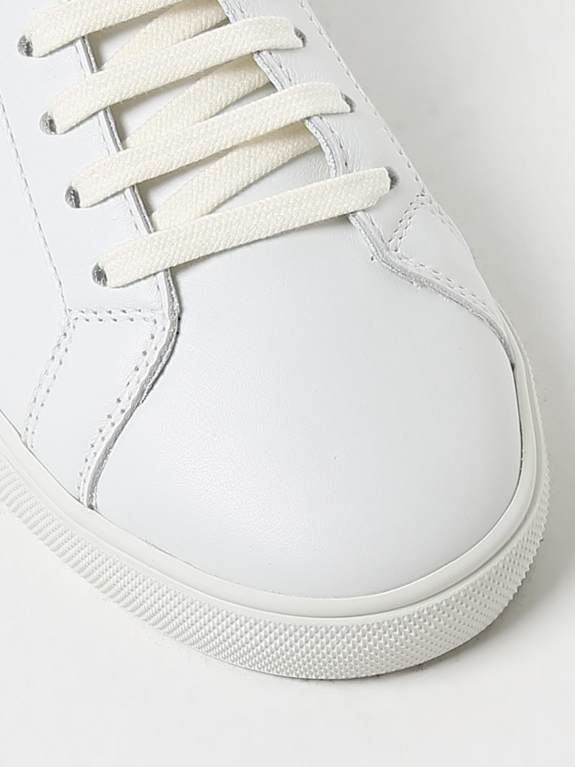 Saint Laurent Andy sneakers in leather with logo - White