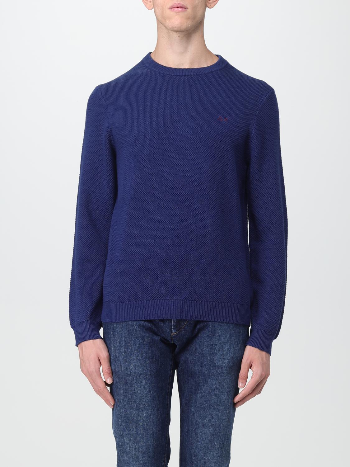 SUN68 SWEATER: Sweater men Sun 68, Blue - Img 1