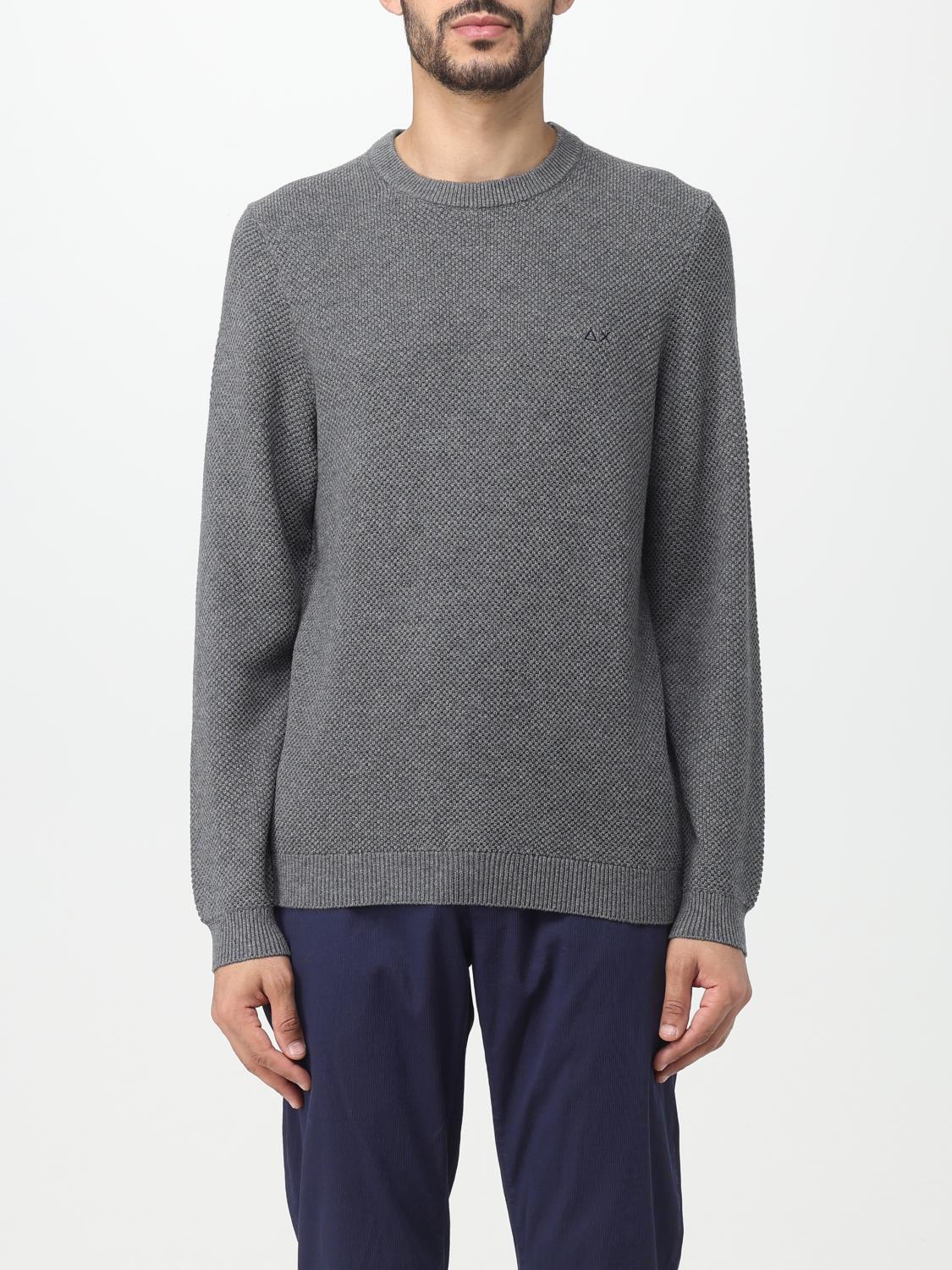 SUN68 SWEATER: Sweater men Sun 68, Grey - Img 1
