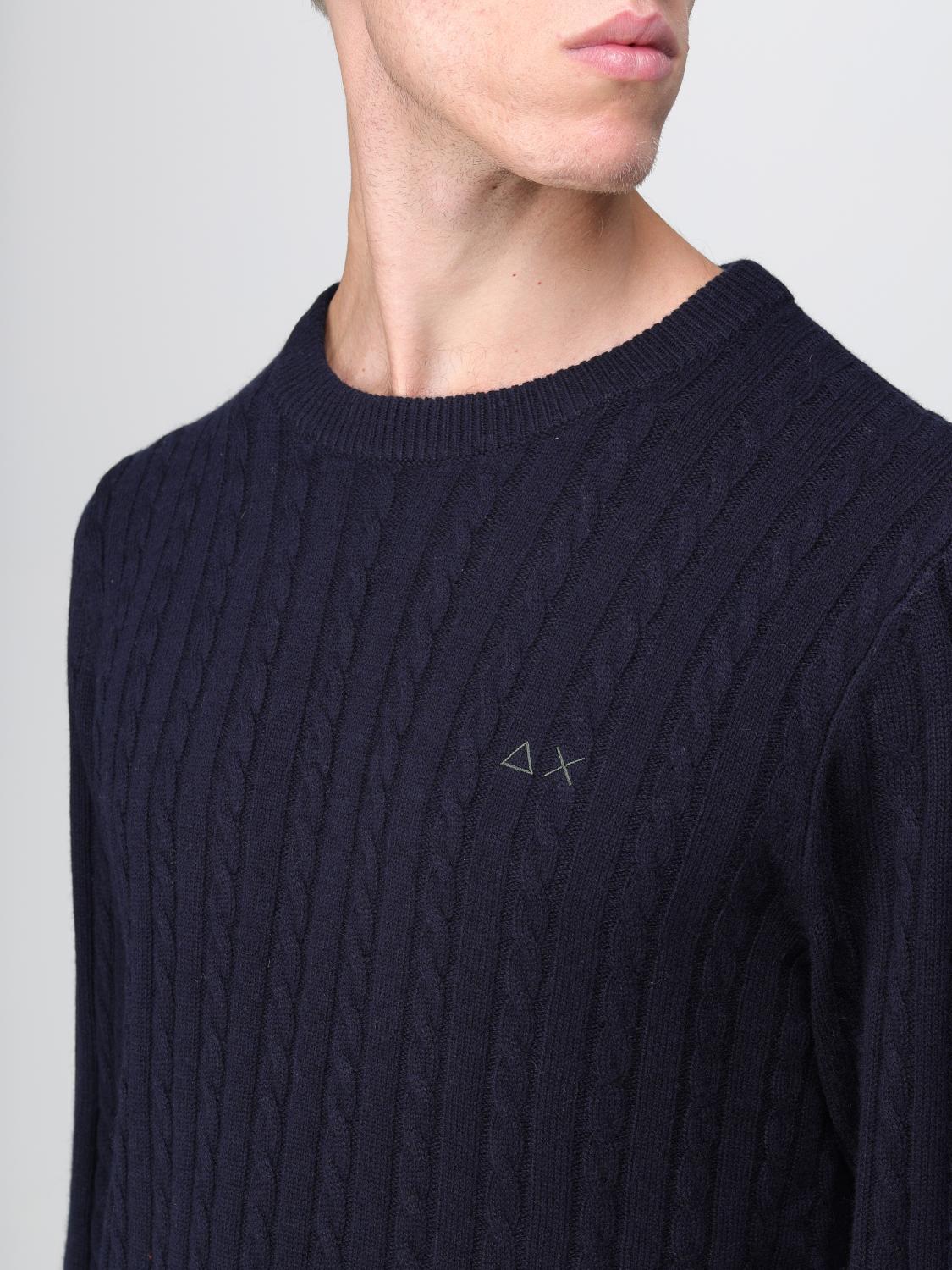SUN68 SWEATER: Sweater men Sun 68, Blue - Img 3