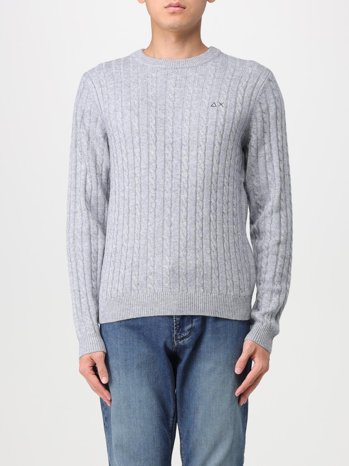 SUN68 SWEATER: Sweater men Sun 68, Grey - Img 1