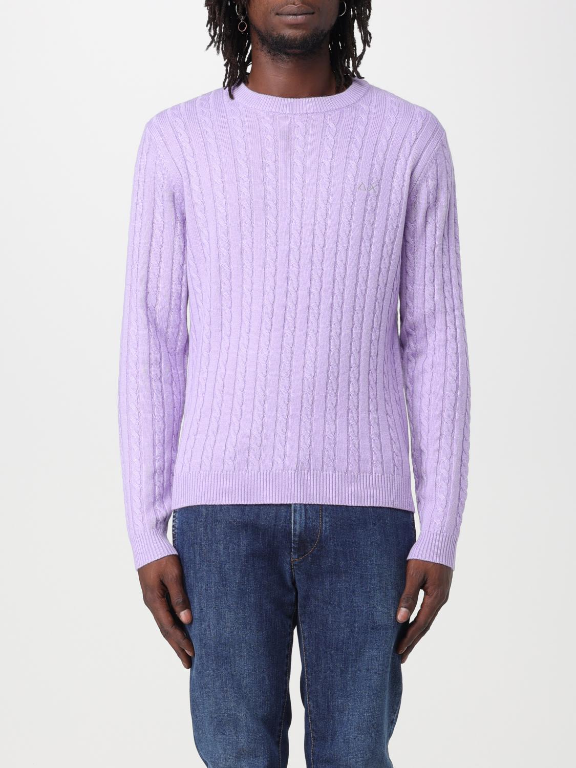 SUN68 SWEATER: Sweater men Sun 68, Lilac - Img 1