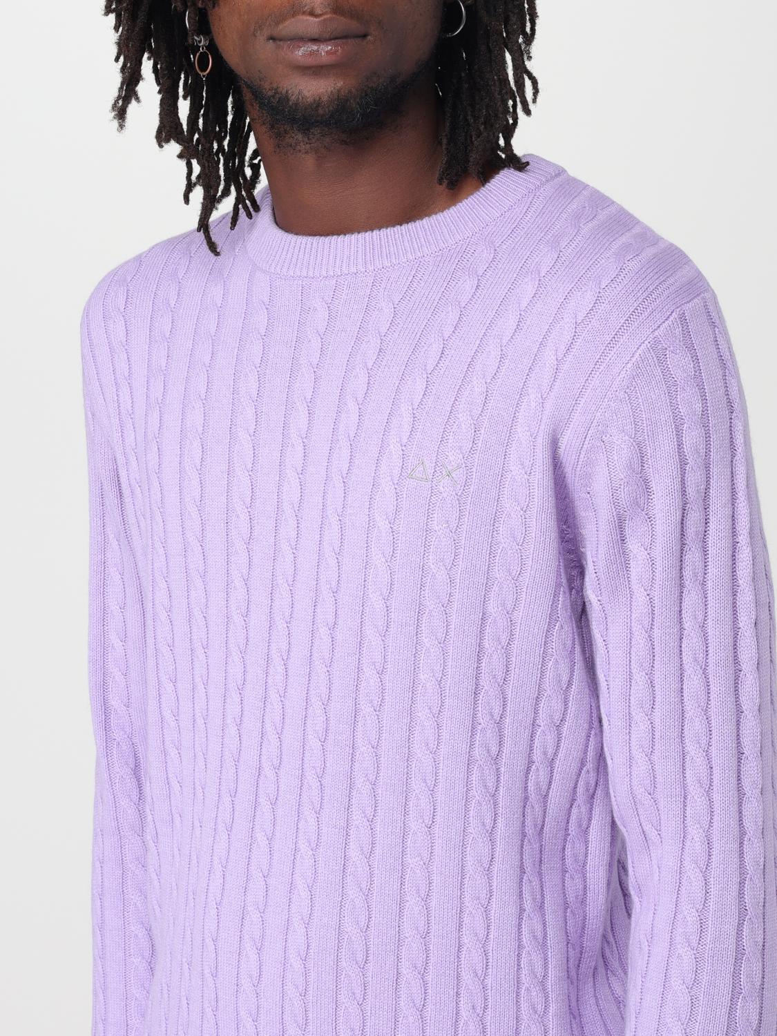 SUN68 SWEATER: Sweater men Sun 68, Lilac - Img 3