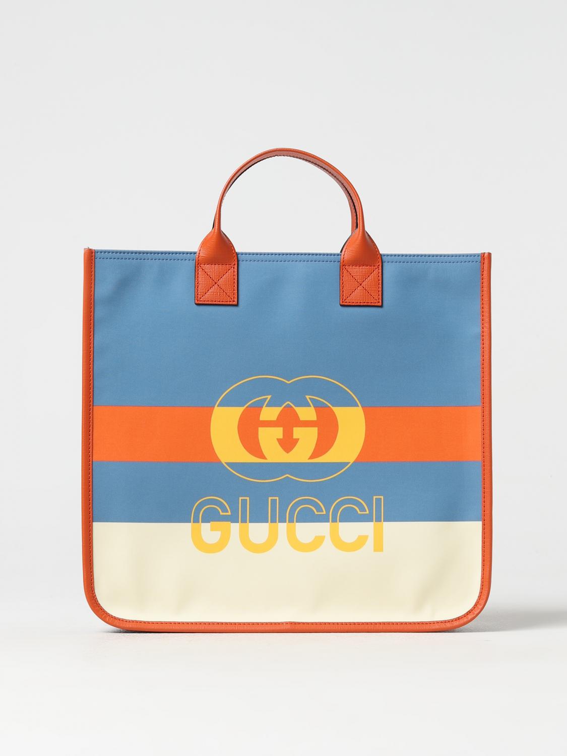 GUCCI BAG: Gucci NY Aviator bag in nylon with logo, Multicolor - Img 1