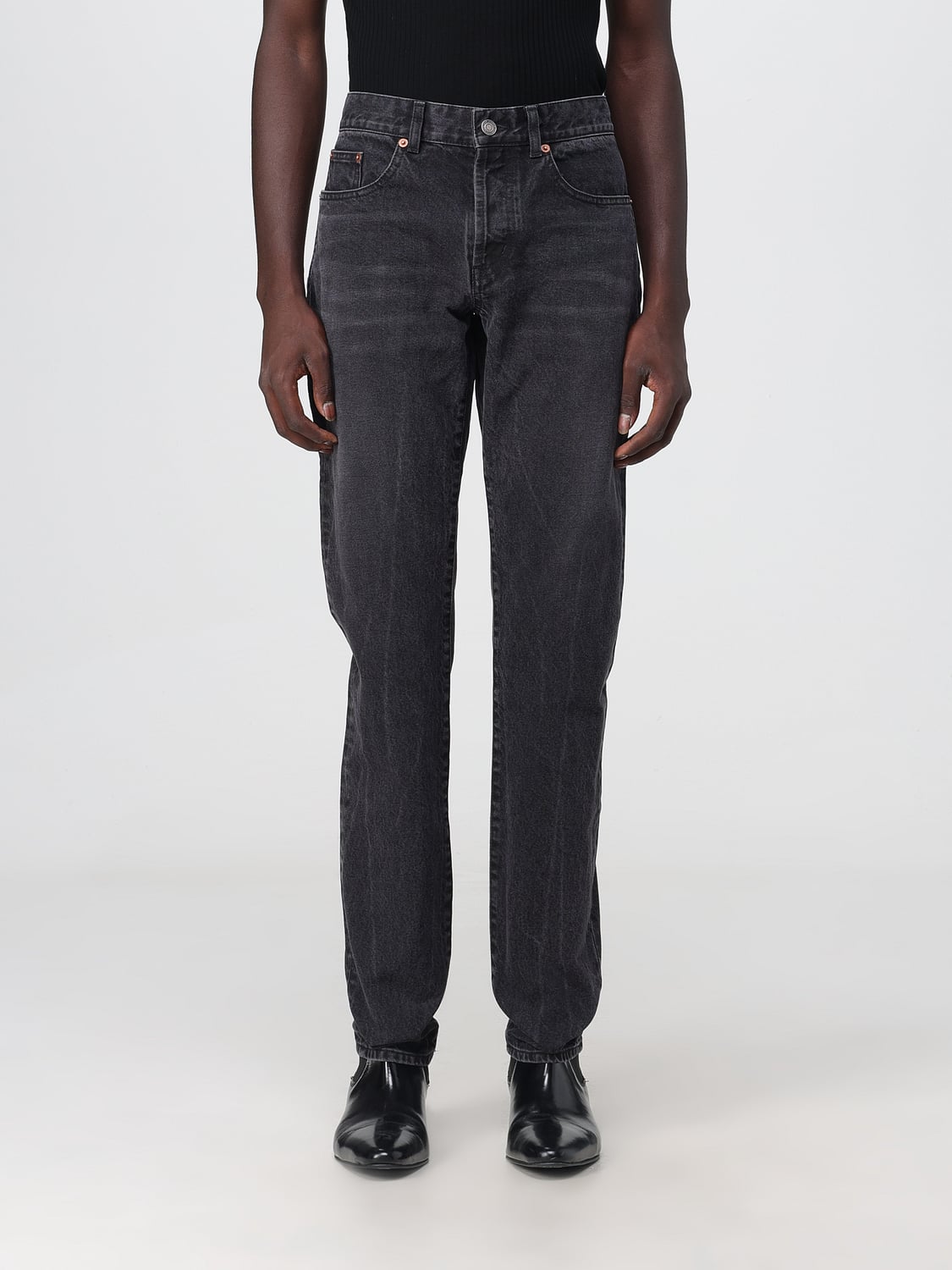 SAINT LAURENT JEANS: Jeans homme Saint Laurent, Noir - Img 1