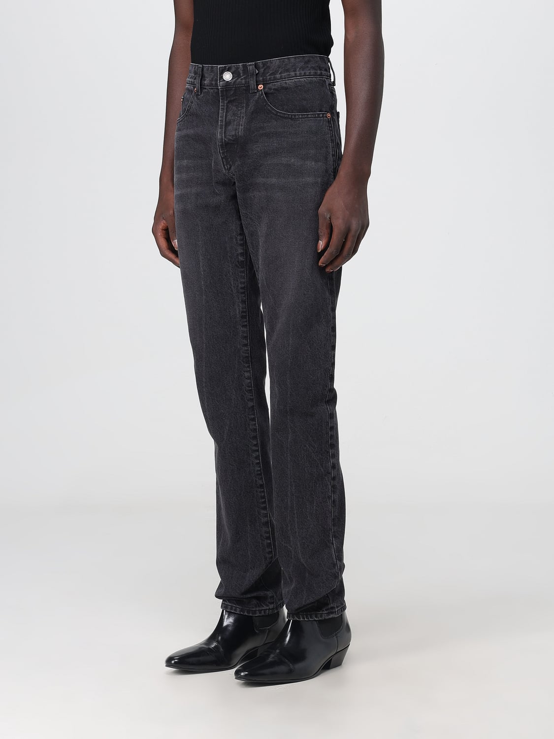 SAINT LAURENT JEANS: Jeans homme Saint Laurent, Noir - Img 4