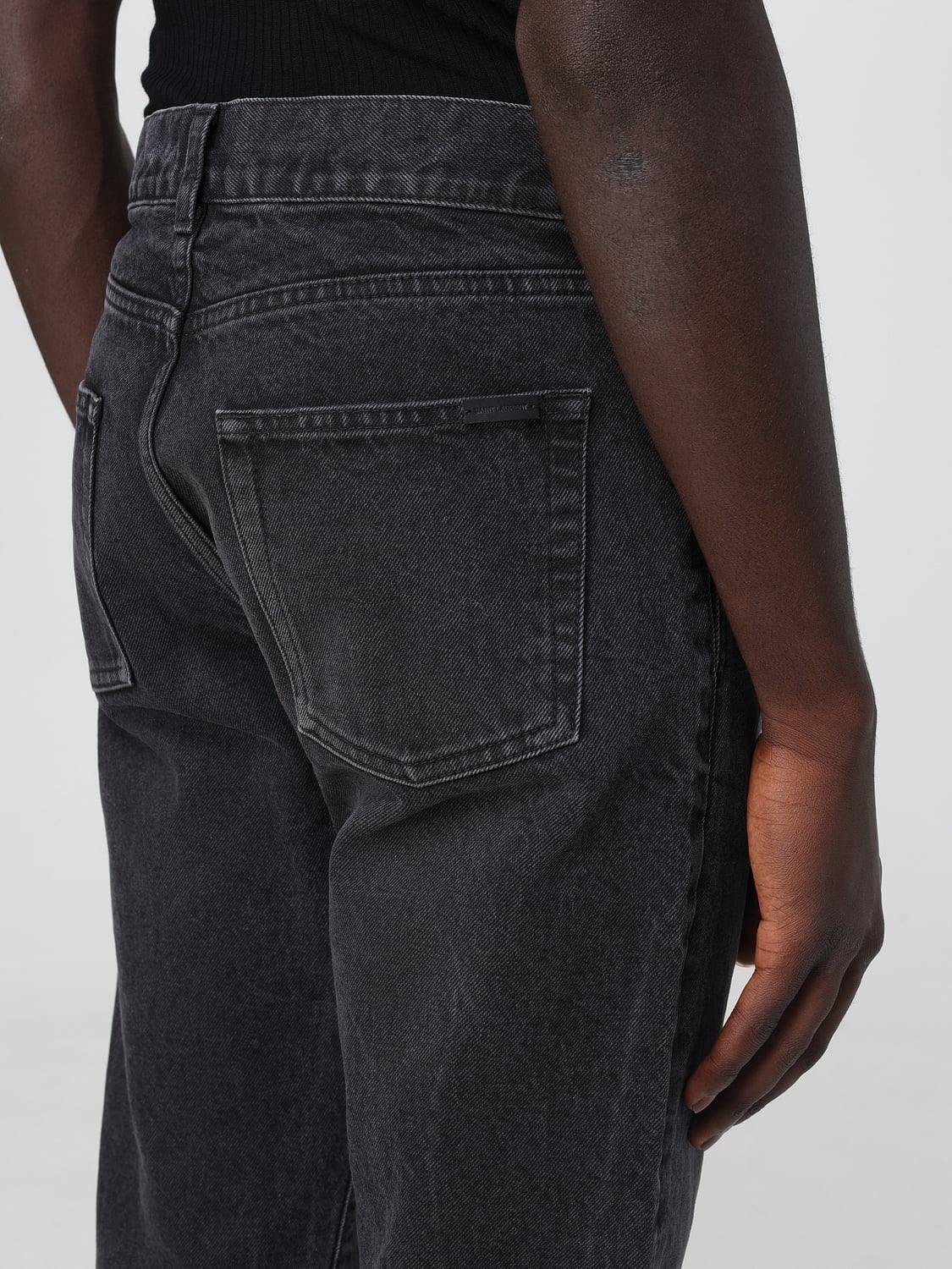 SAINT LAURENT JEANS: Jeans homme Saint Laurent, Noir - Img 5