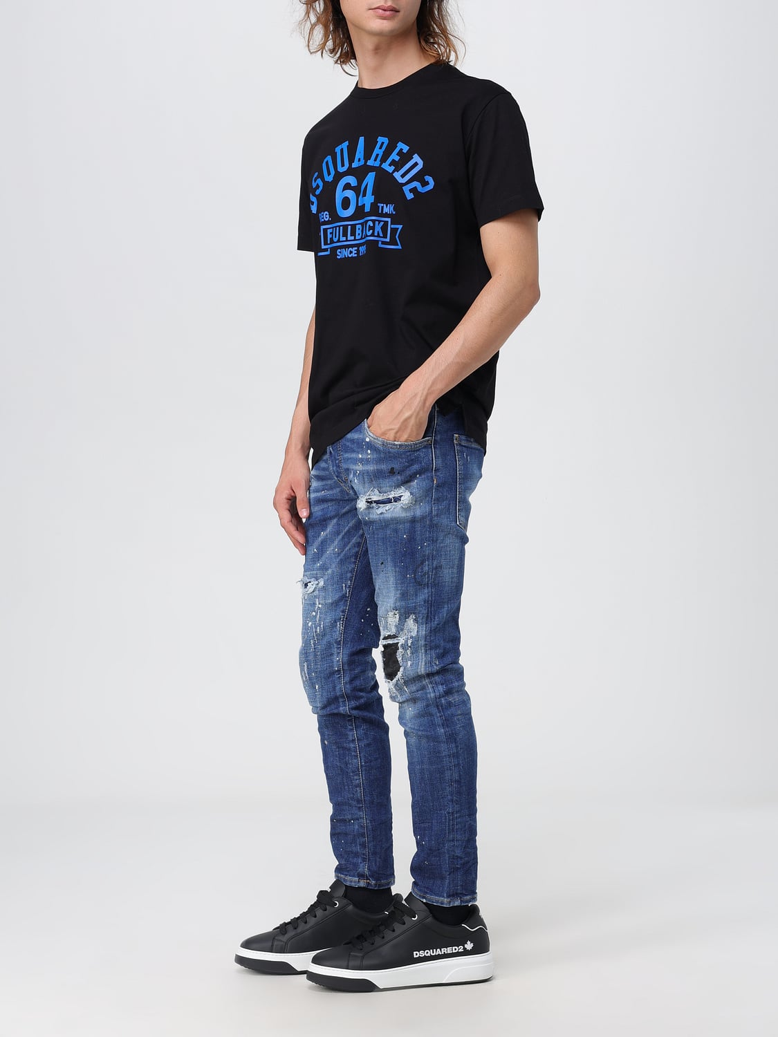 DSQUARED2 CAMISETA: Camiseta hombre Dsquared2, Negro - Img 2