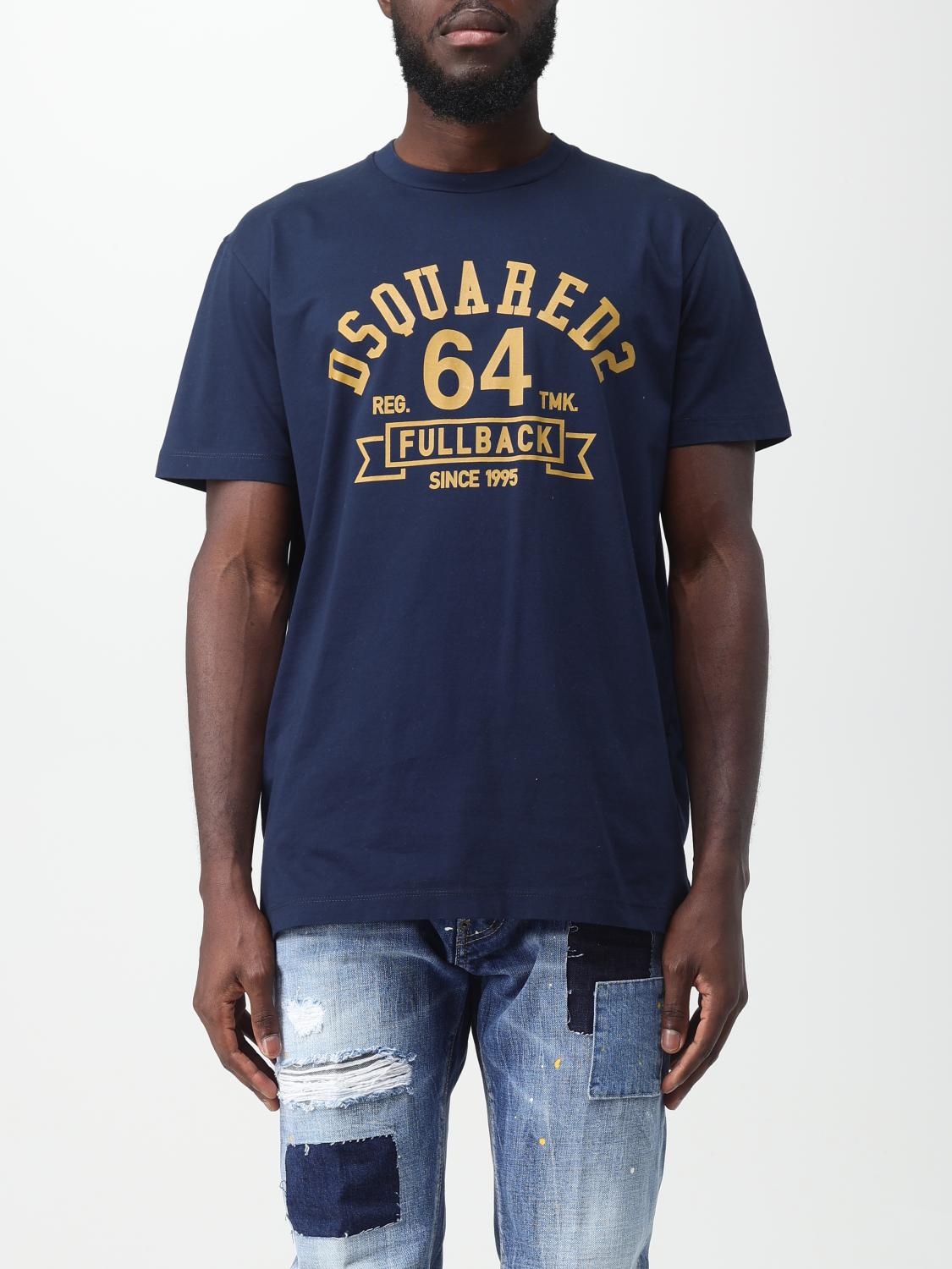DSQUARED2 CAMISETA: Camiseta hombre Dsquared2, Azul Oscuro - Img 1