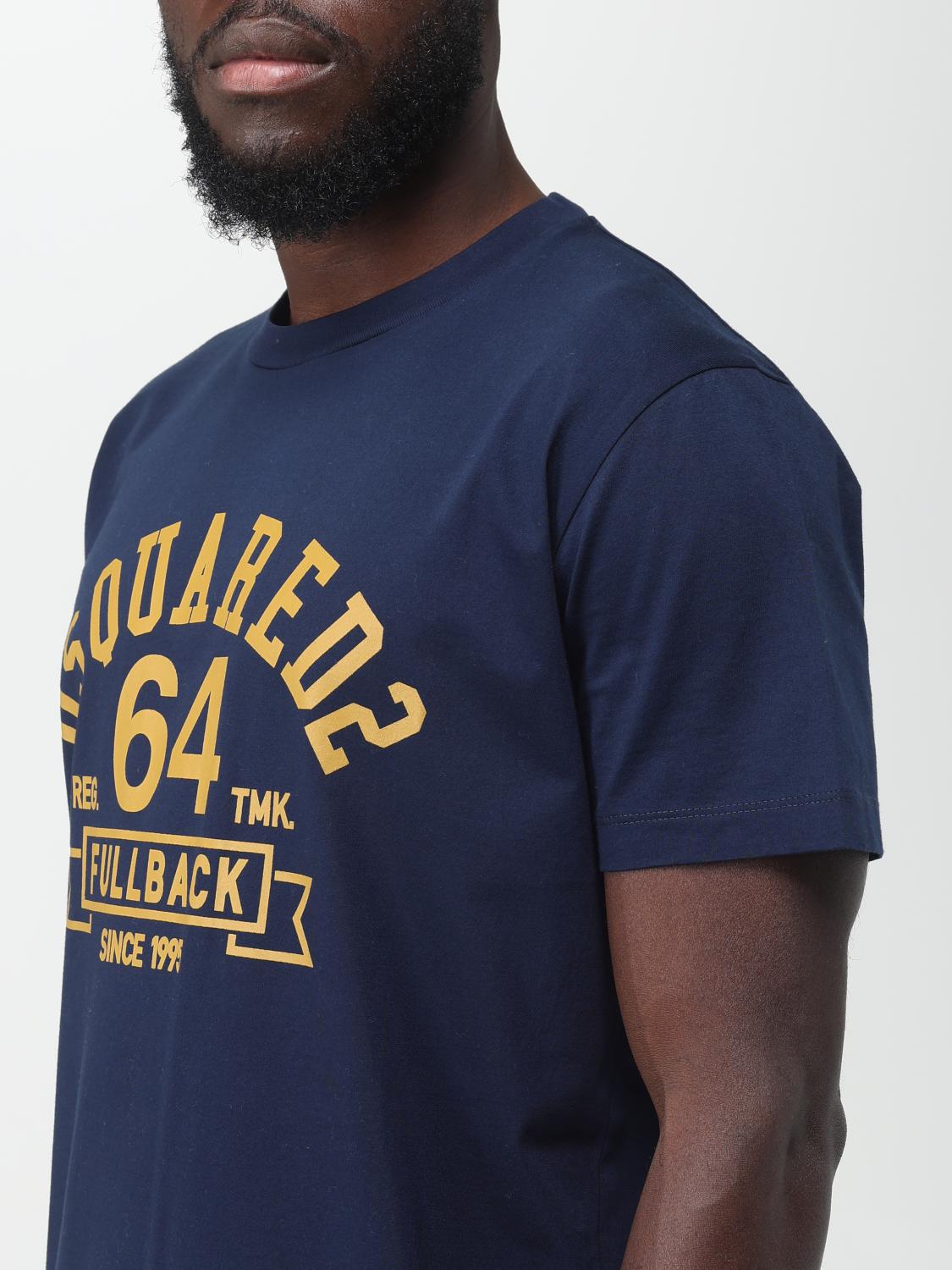 DSQUARED2 CAMISETA: Camiseta hombre Dsquared2, Azul Oscuro - Img 4