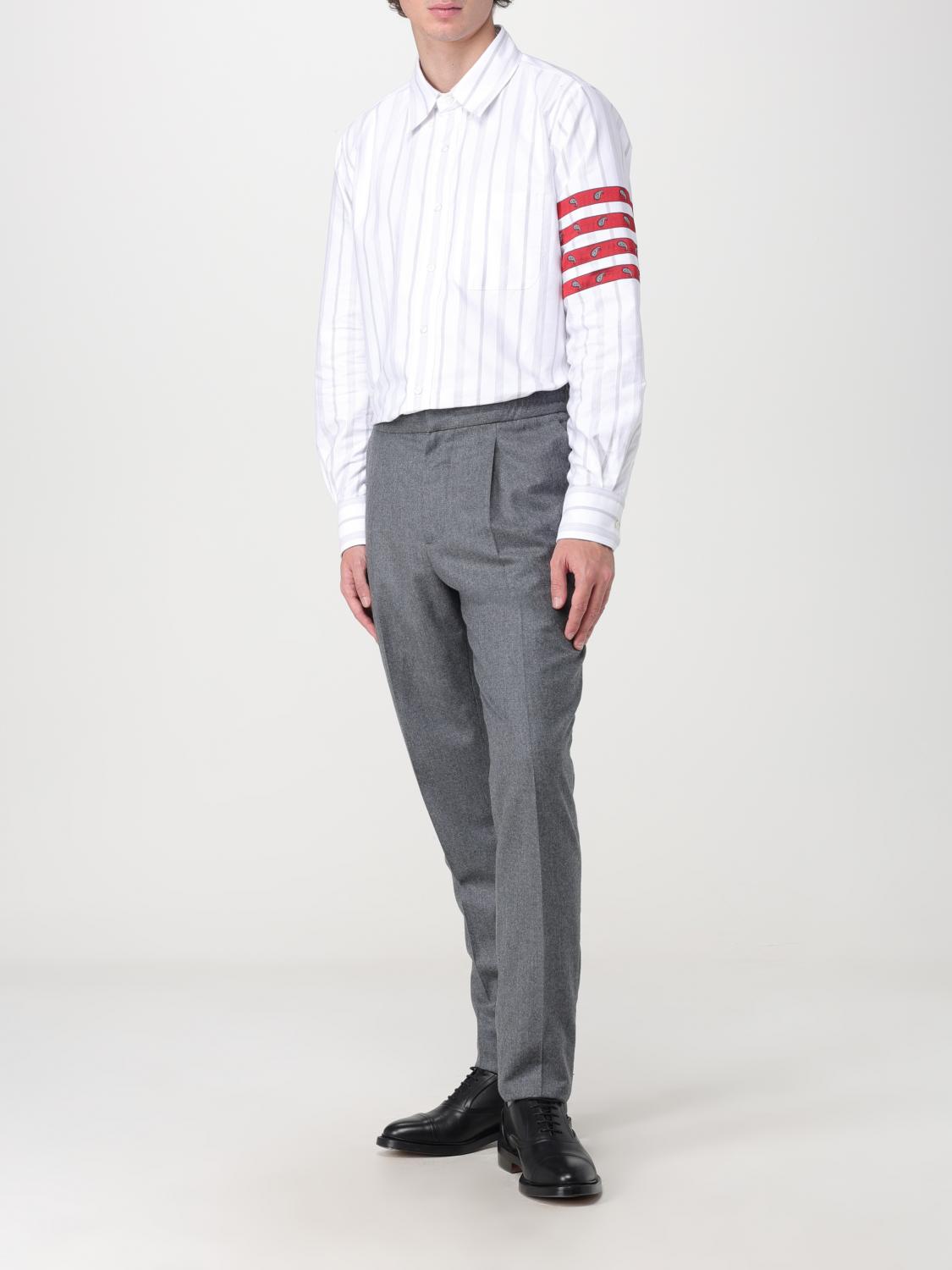 THOM BROWNE SHIRT: Thom Browne silk shirt, Grey - Img 2