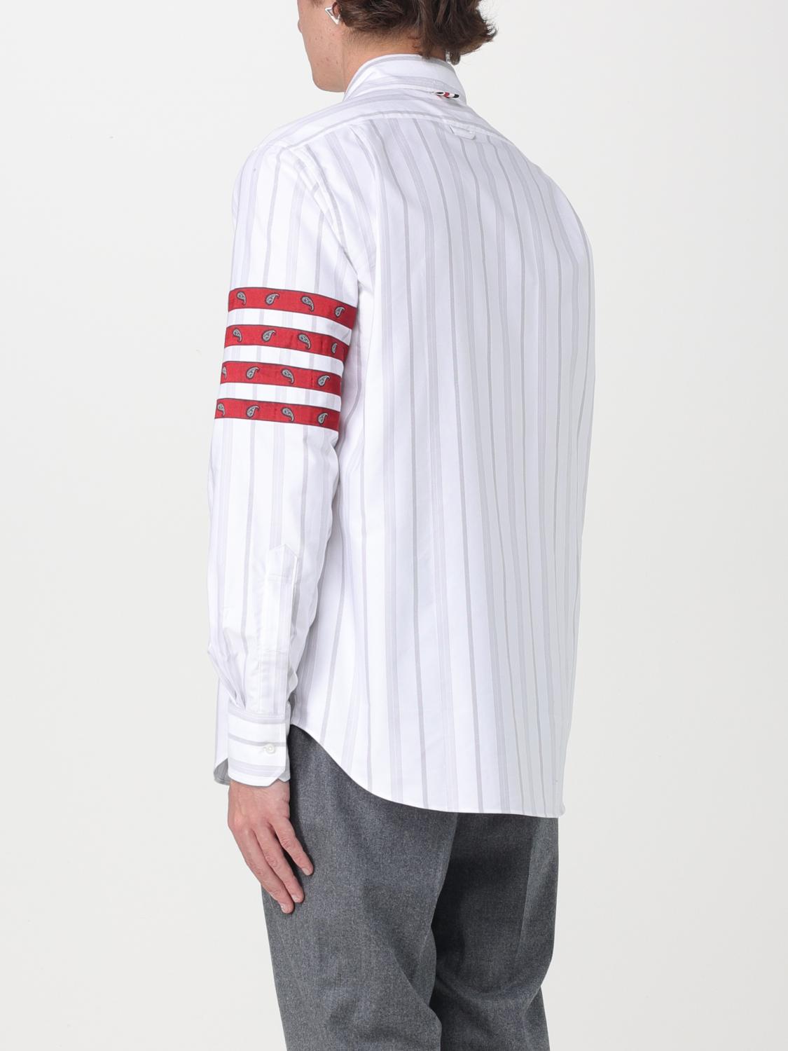 THOM BROWNE SHIRT: Thom Browne silk shirt, Grey - Img 3