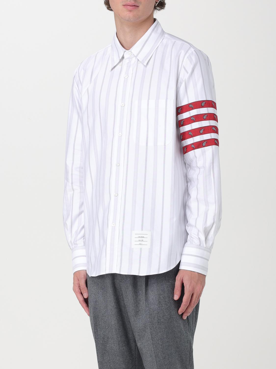 THOM BROWNE SHIRT: Thom Browne silk shirt, Grey - Img 4