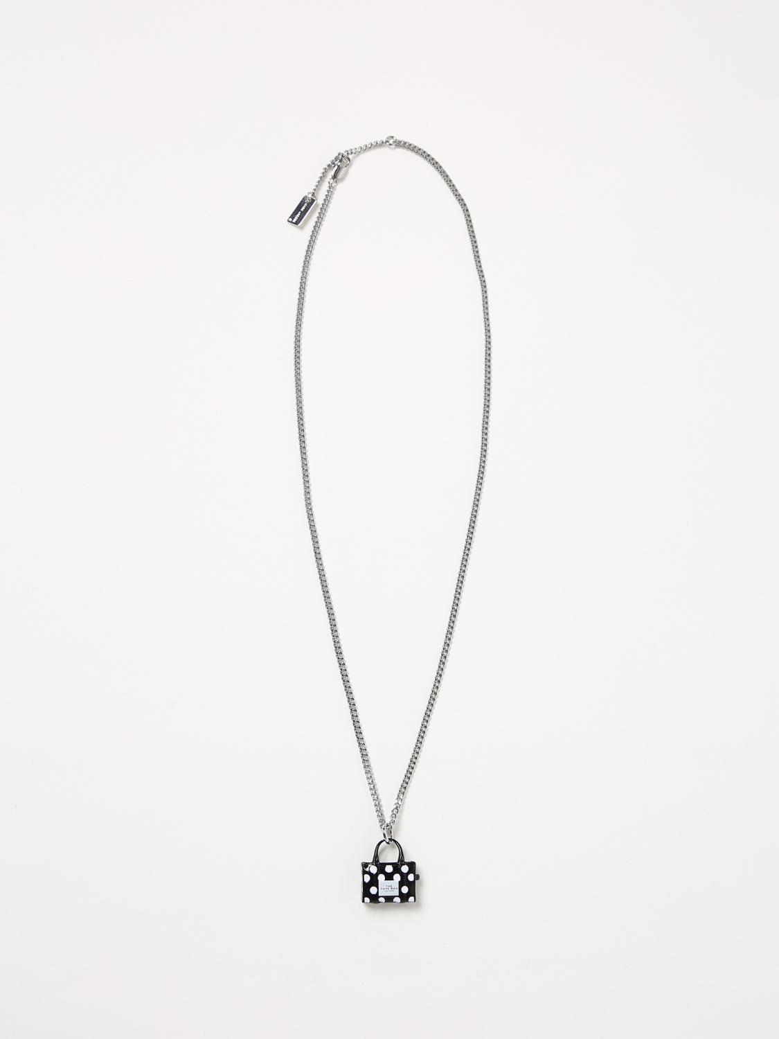 MARC JACOBS GIOIELLO: Collana The Tote Bag Marc Jacobs in metallo, Silver - Img 1