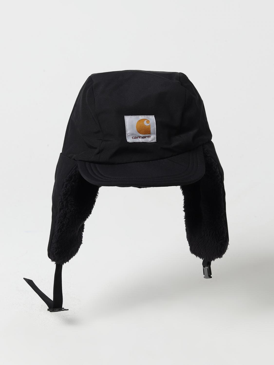 CARHARTT WIP CAPPELLO: Cappello Alberta Carhartt Wip in pelliccia sintetica e nylon, Nero - Img 2