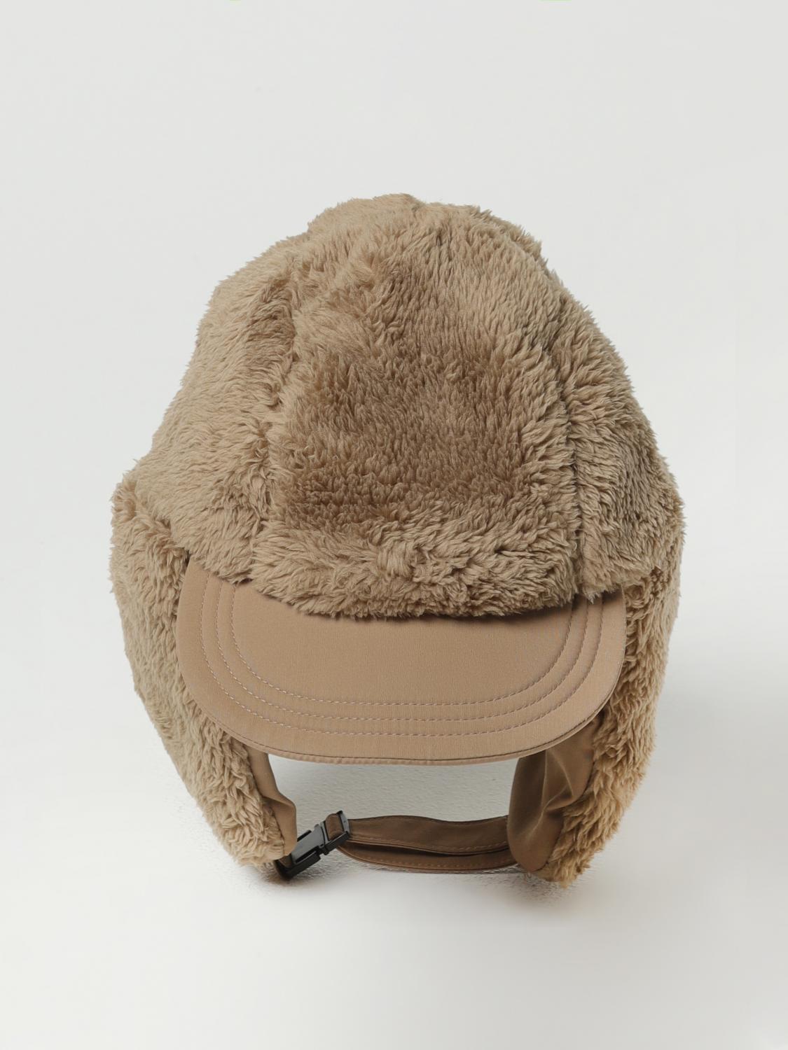 CARHARTT WIP CAPPELLO: Cappello Alberta Carhartt Wip in pelliccia sintetica e nylon, Beige - Img 2