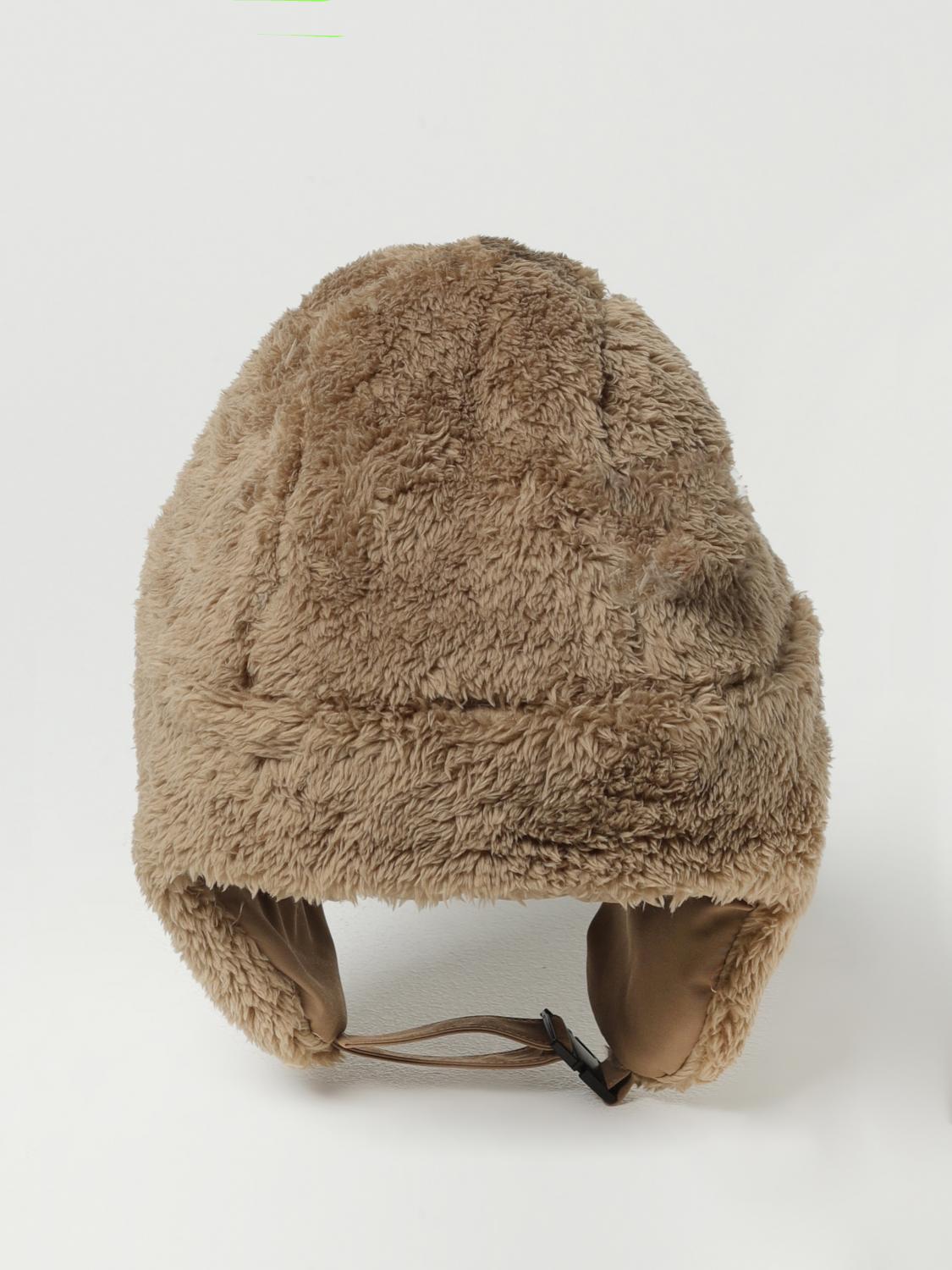 CARHARTT WIP CAPPELLO: Cappello Alberta Carhartt Wip in pelliccia sintetica e nylon, Beige - Img 3