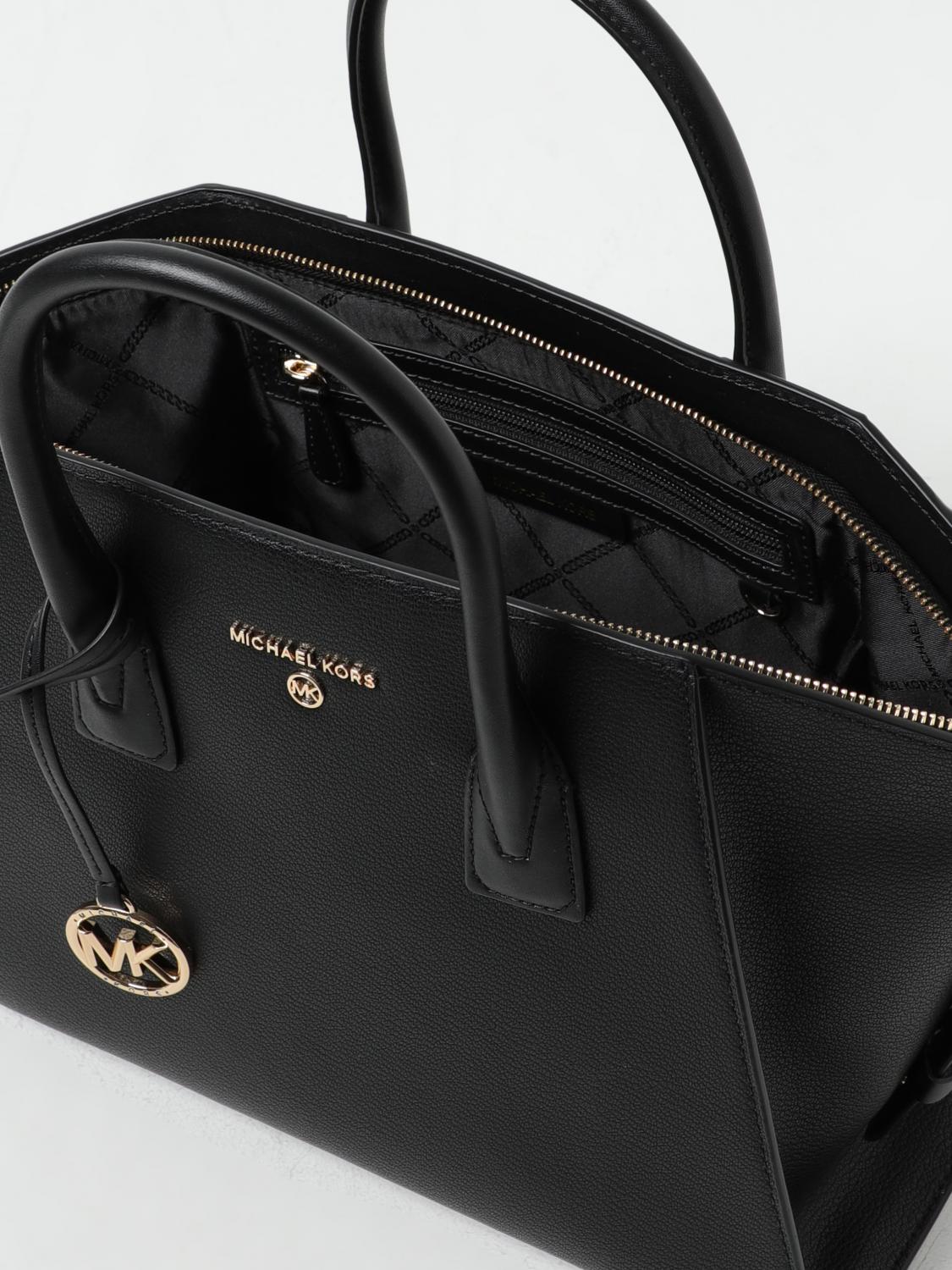 MICHAEL KORS BORSA A MANO: Borsa Avril Michael Kors in pelle a micro grana, Nero - Img 3