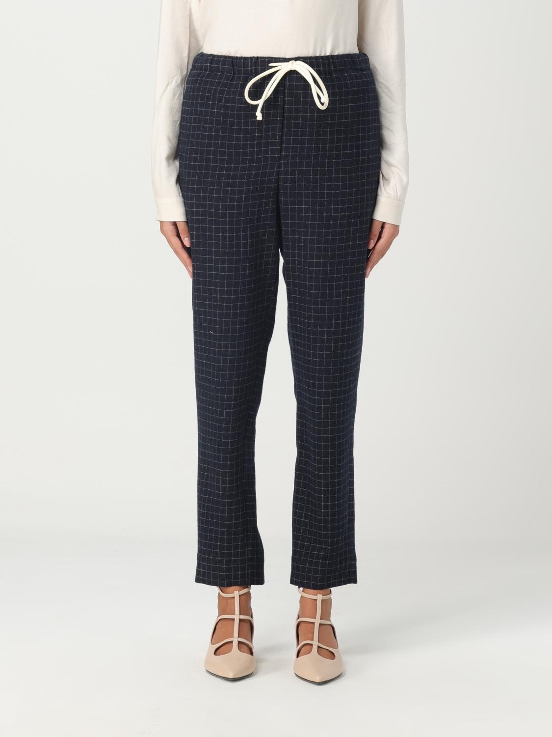 ALYSI PANTALONI: Pantalone Alysi in lana vergine, Blue - Img 1